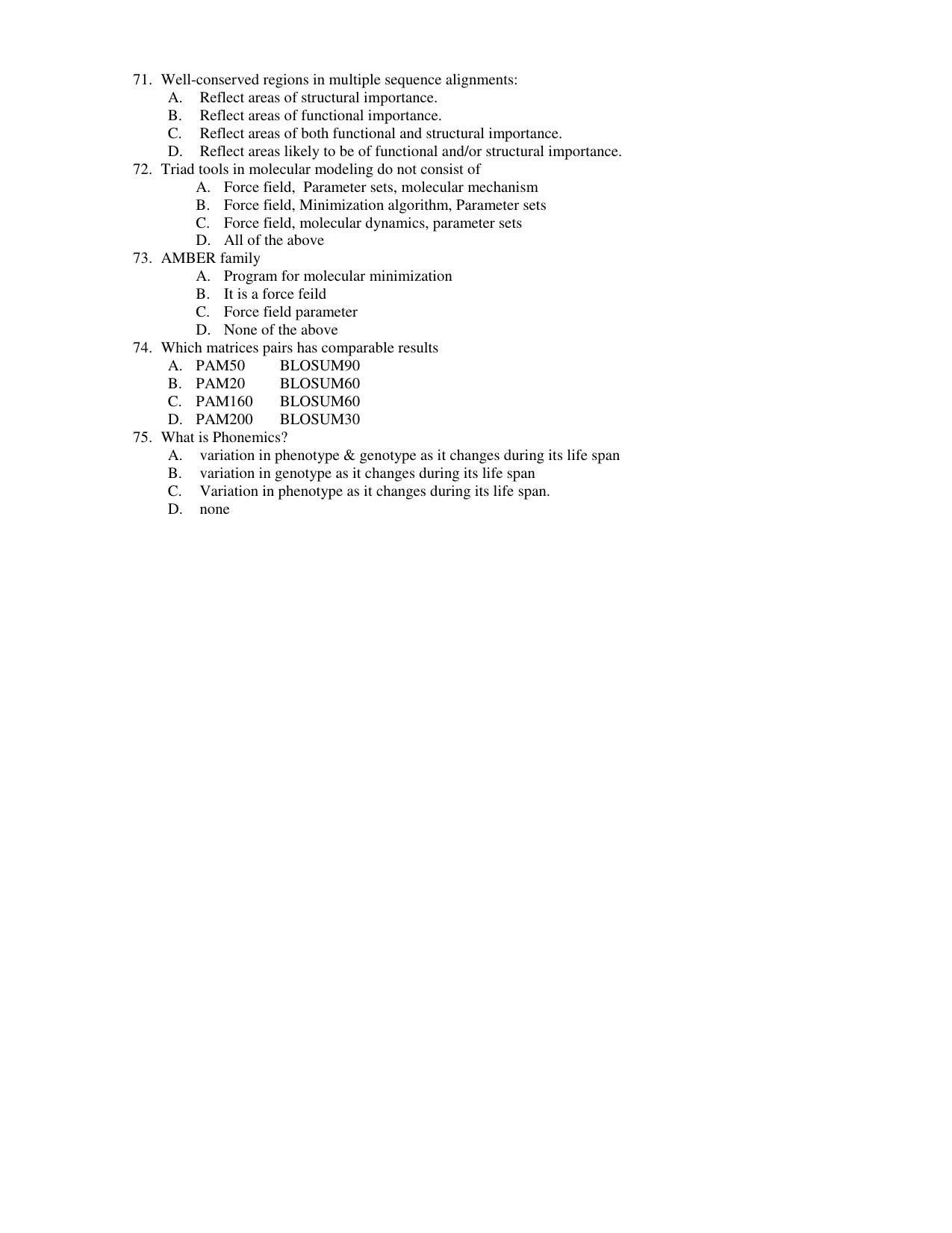 PU CET PG 2017 Question Paper - Page 72