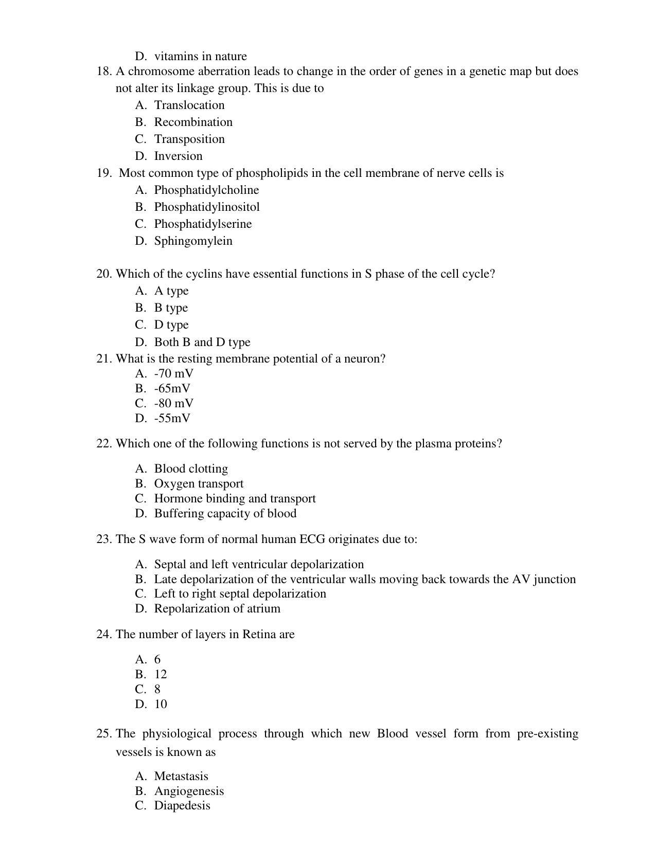 PU CET PG 2017 Question Paper - Page 84