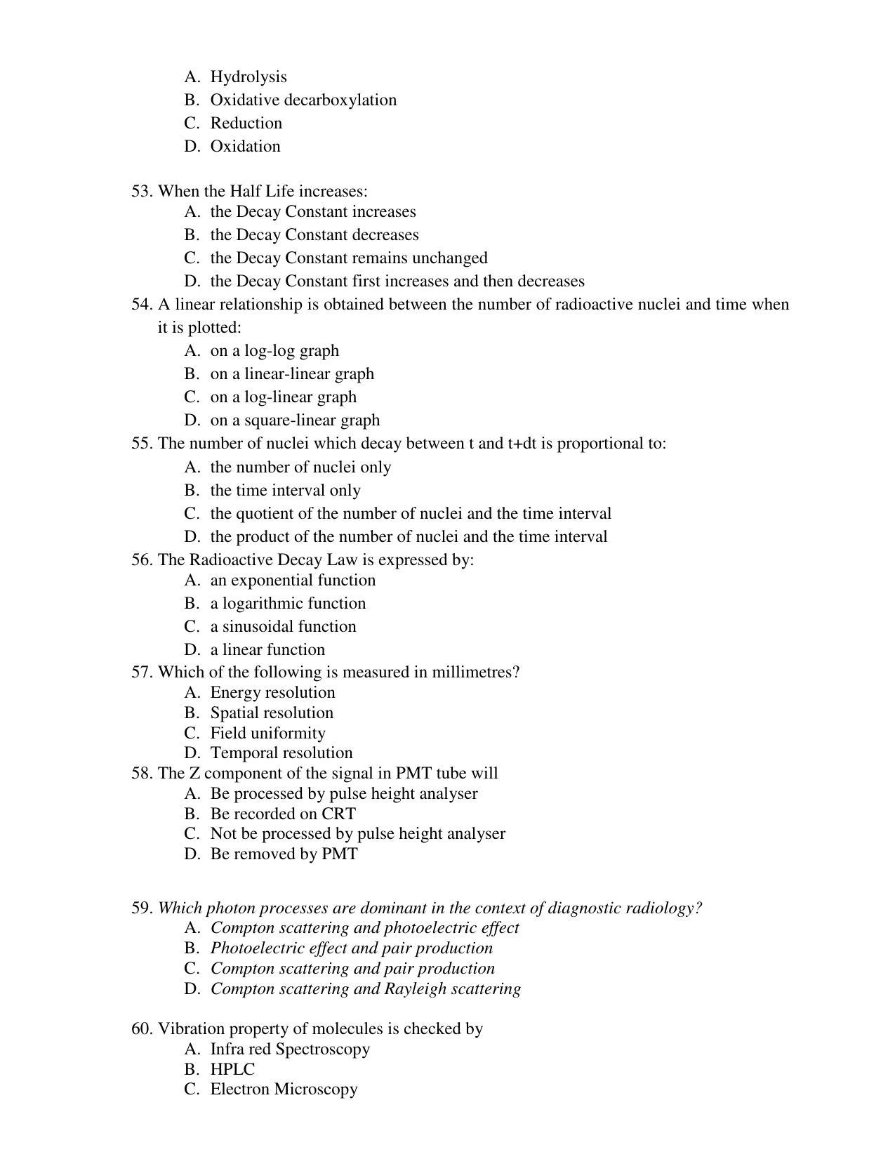 PU CET PG 2017 Question Paper - Page 88