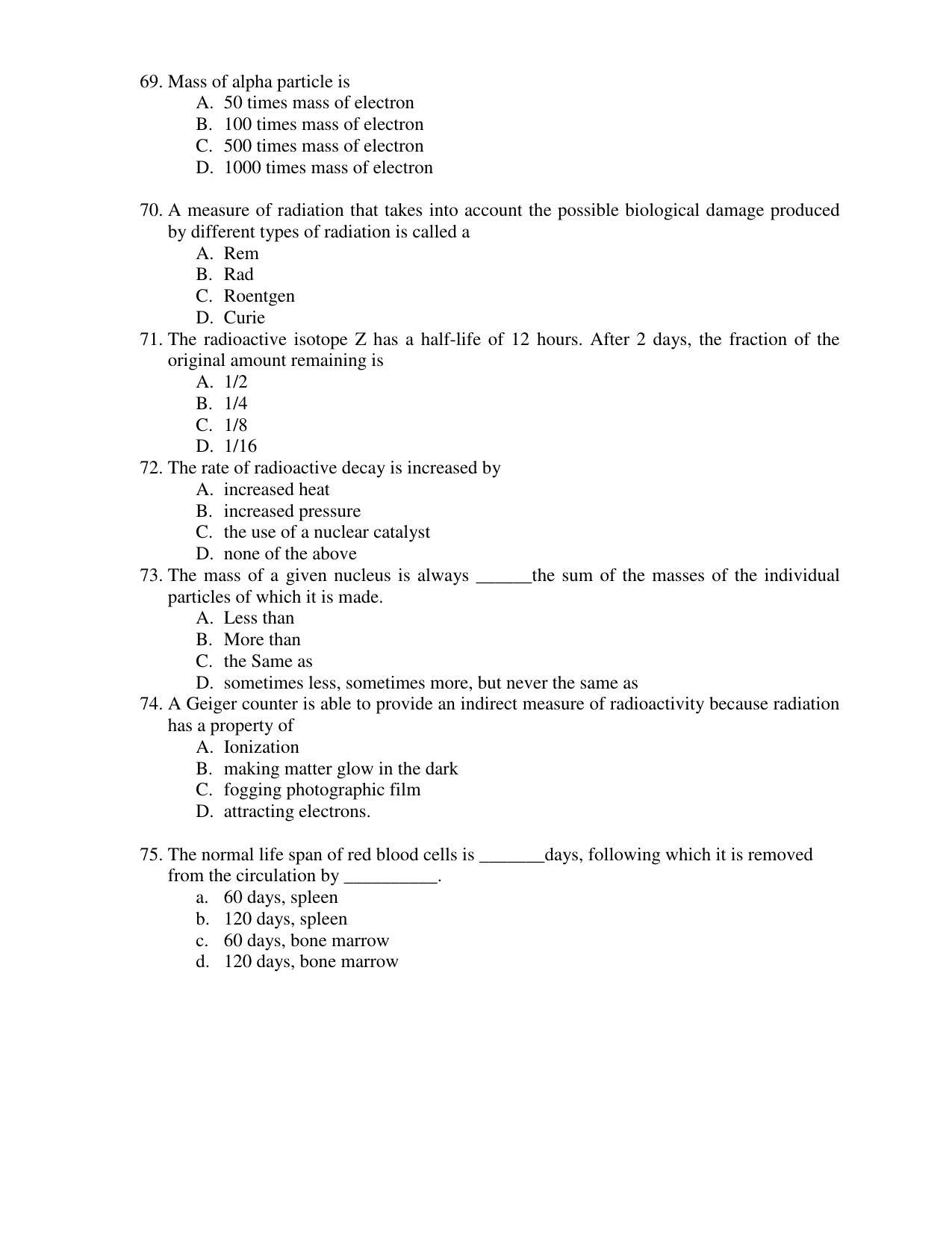 PU CET PG 2017 Question Paper - Page 90
