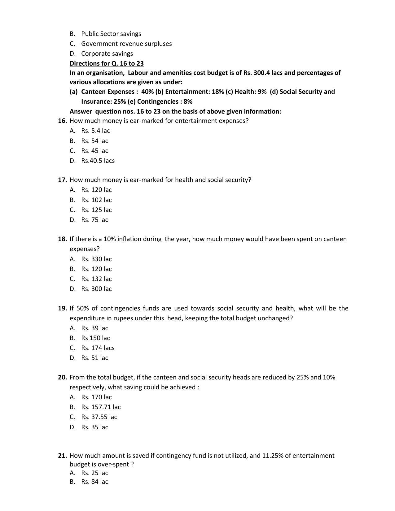 PU CET PG 2017 Question Paper - Page 106
