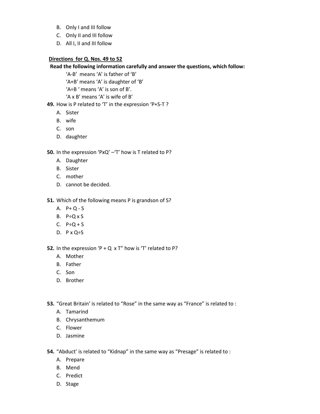 PU CET PG 2017 Question Paper - Page 111