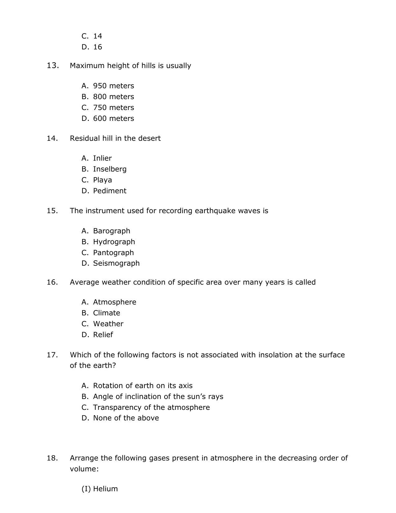 PU CET PG 2017 Question Paper - Page 117