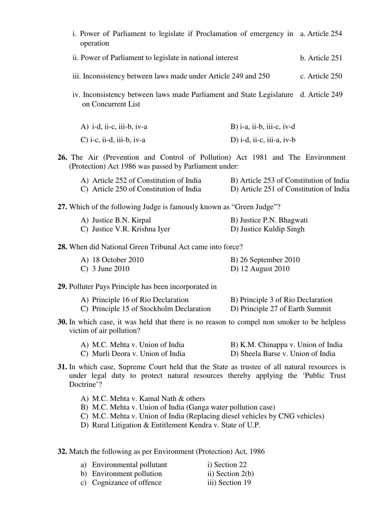 PU CET PG 2017 Question Paper - Page 140