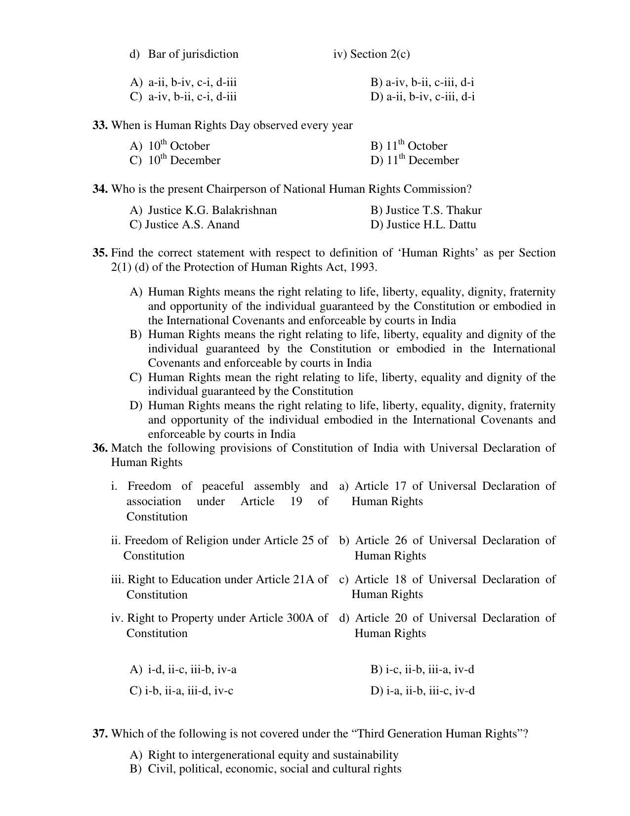 PU CET PG 2017 Question Paper - Page 141