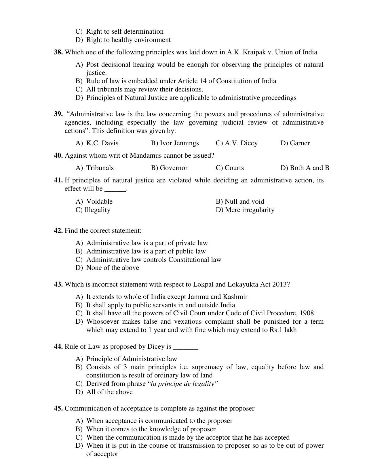 PU CET PG 2017 Question Paper - Page 142