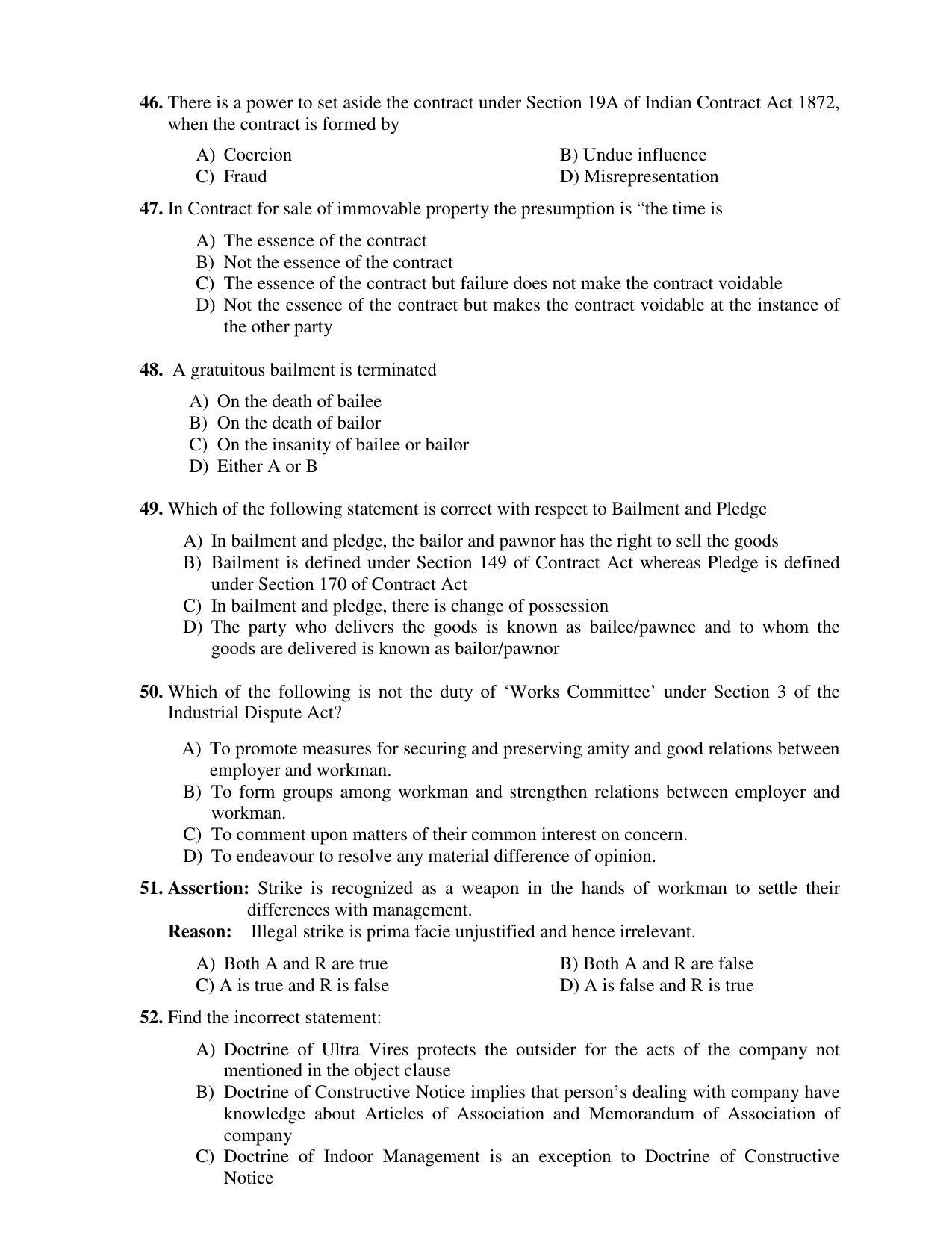 PU CET PG 2017 Question Paper - Page 143