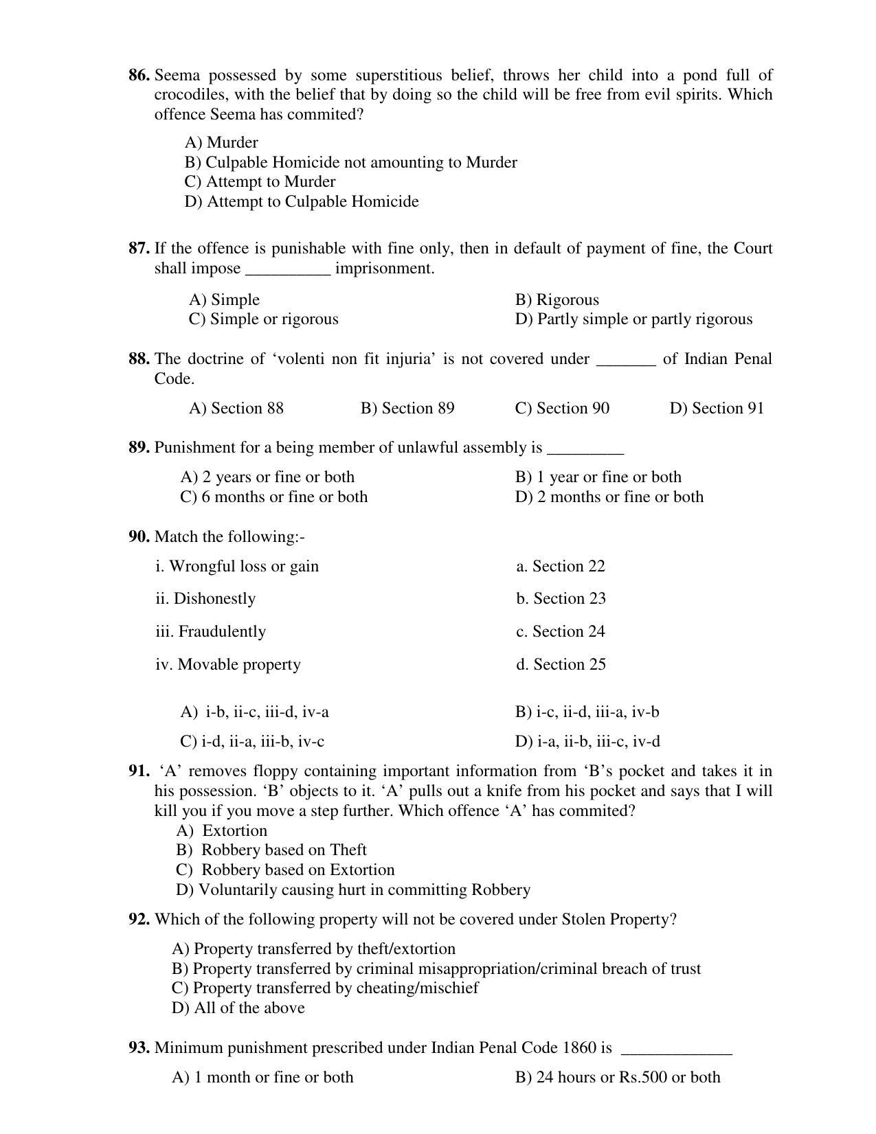 PU CET PG 2017 Question Paper - Page 148
