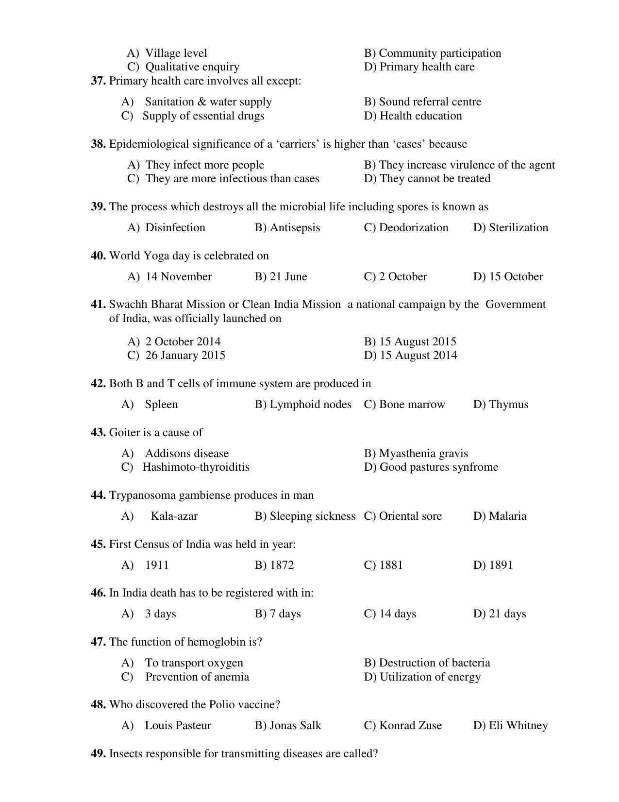 PU CET PG 2017 Question Paper - Page 153