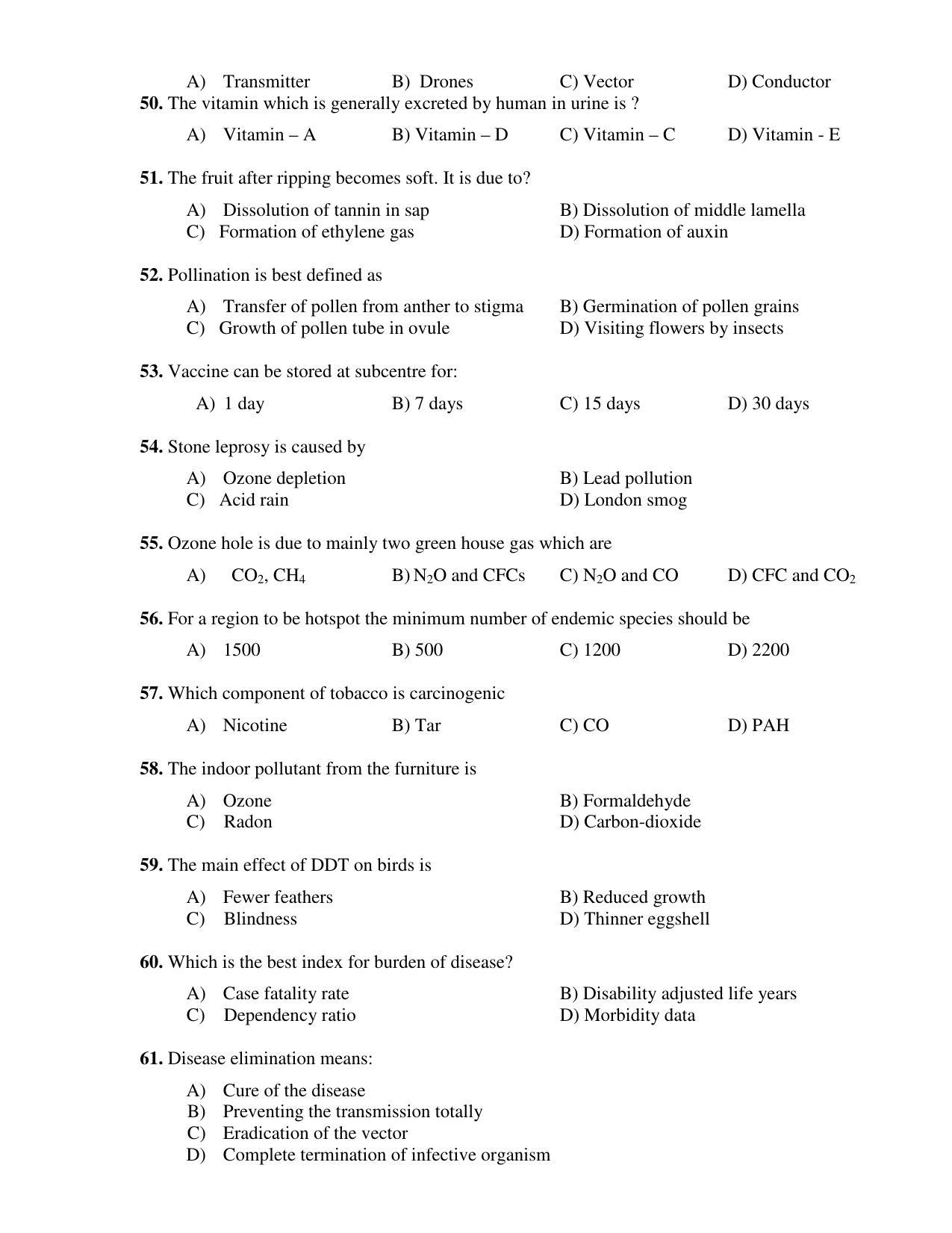 PU CET PG 2017 Question Paper - Page 154