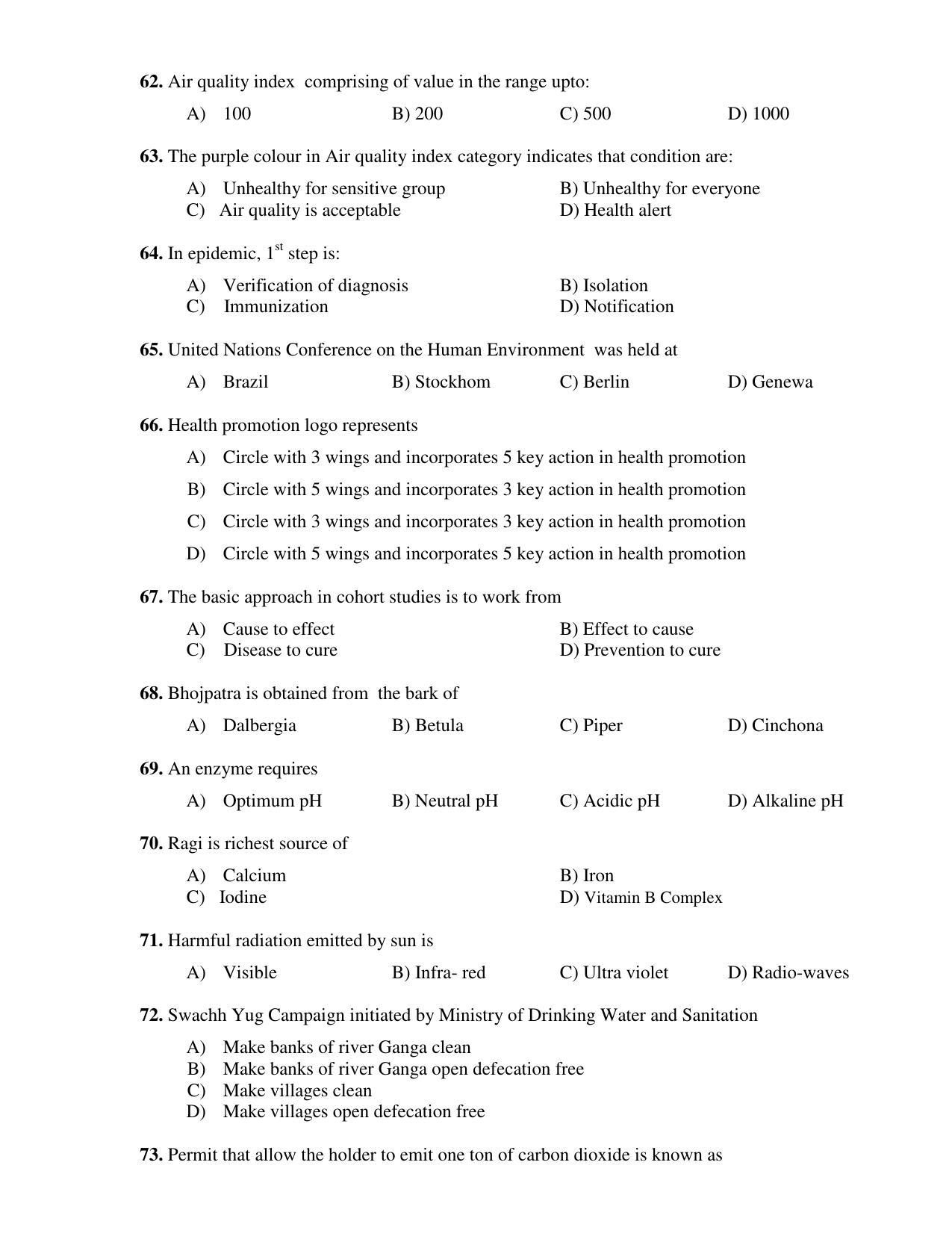 PU CET PG 2017 Question Paper - Page 155