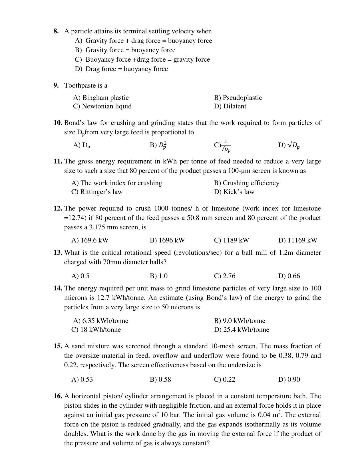 PU CET PG 2017 Question Paper - Page 172