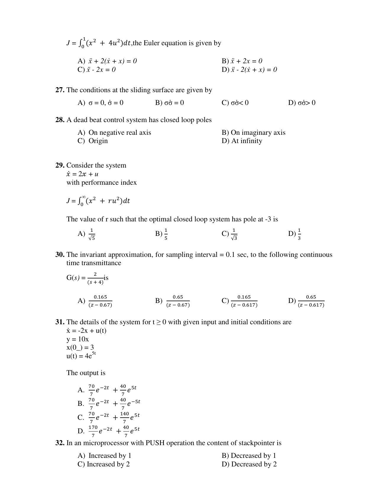 PU CET PG 2017 Question Paper - Page 183