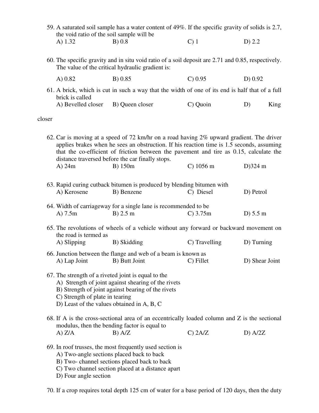 PU CET PG 2017 Question Paper - Page 205