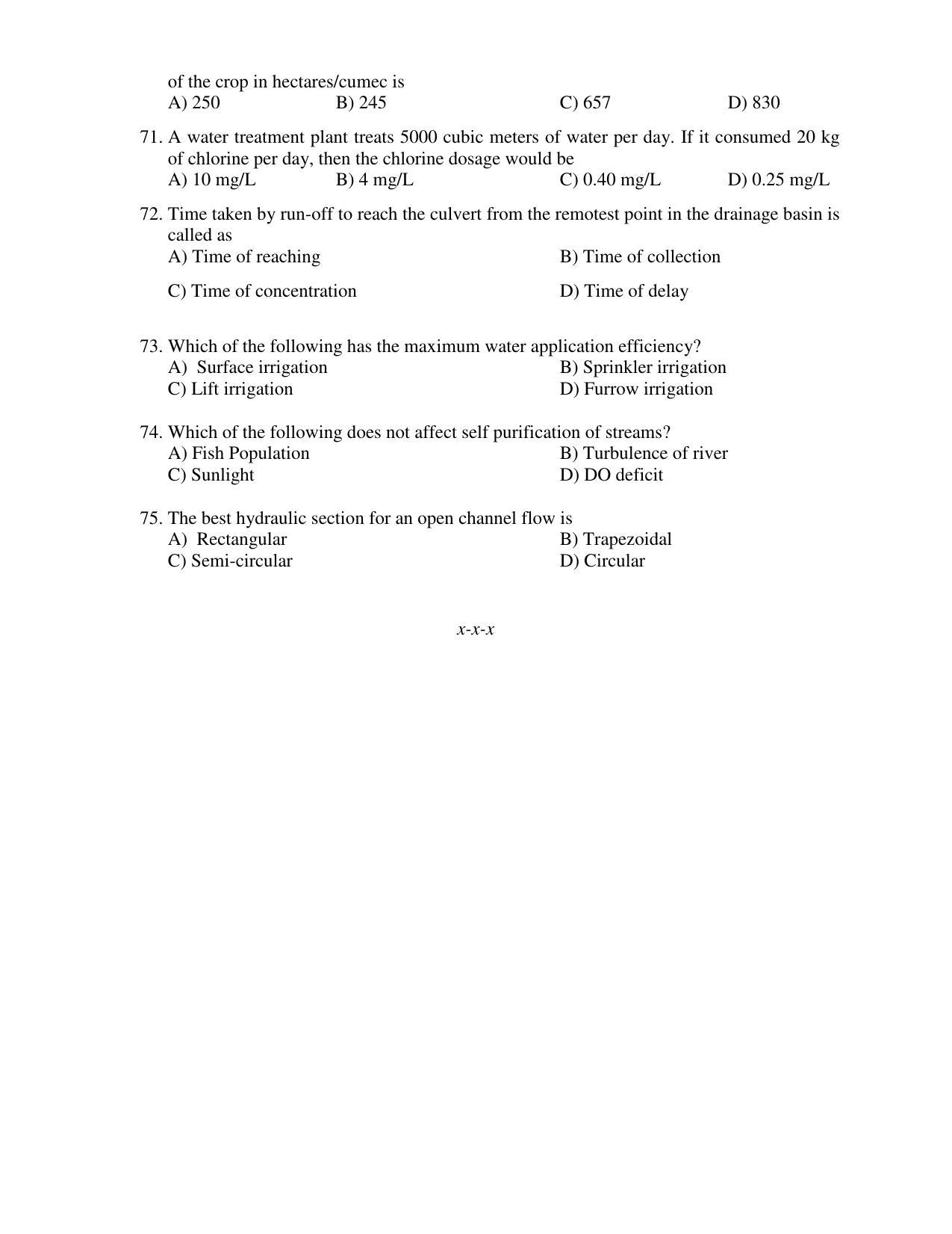 PU CET PG 2017 Question Paper - Page 206