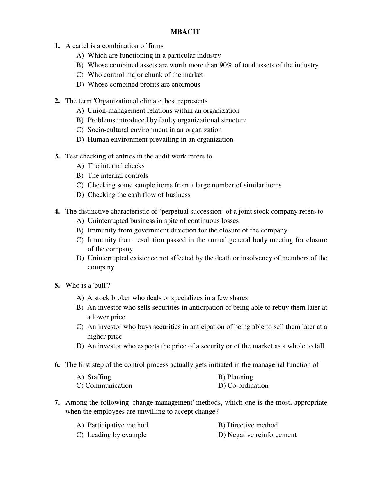 PU CET PG 2017 Question Paper - Page 229
