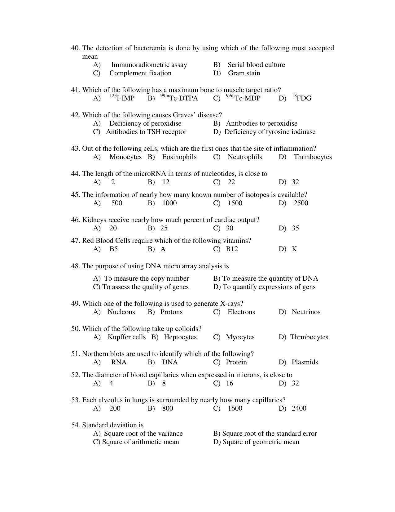 PU CET PG 2017 Question Paper - Page 240