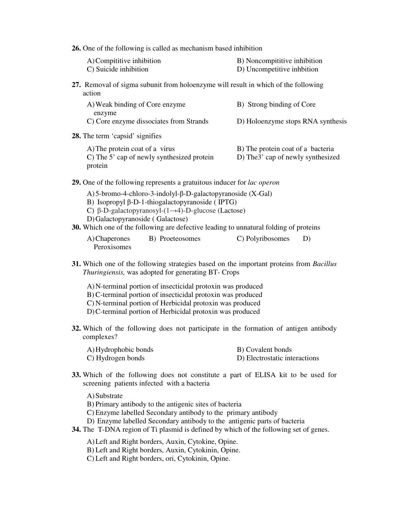 PU CET PG 2017 Question Paper - Page 246
