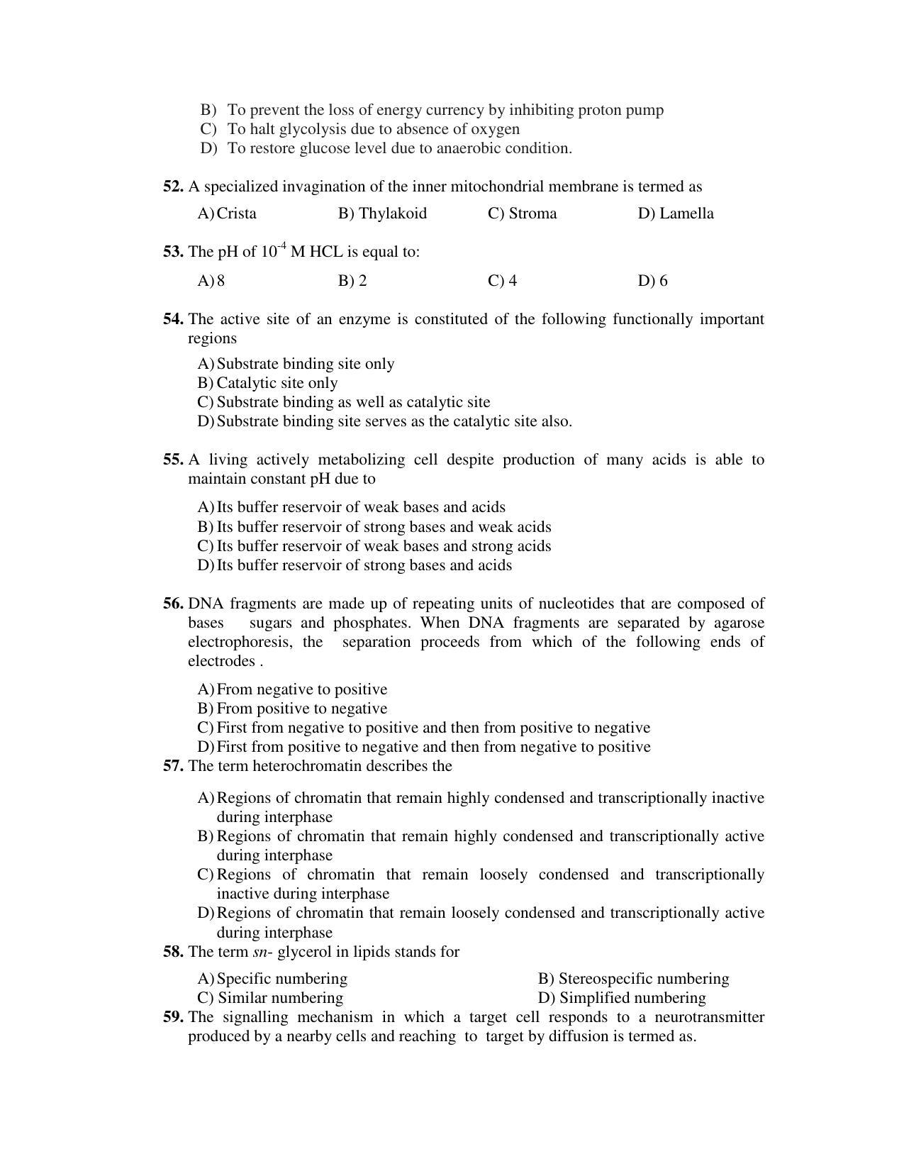 PU CET PG 2017 Question Paper - Page 249