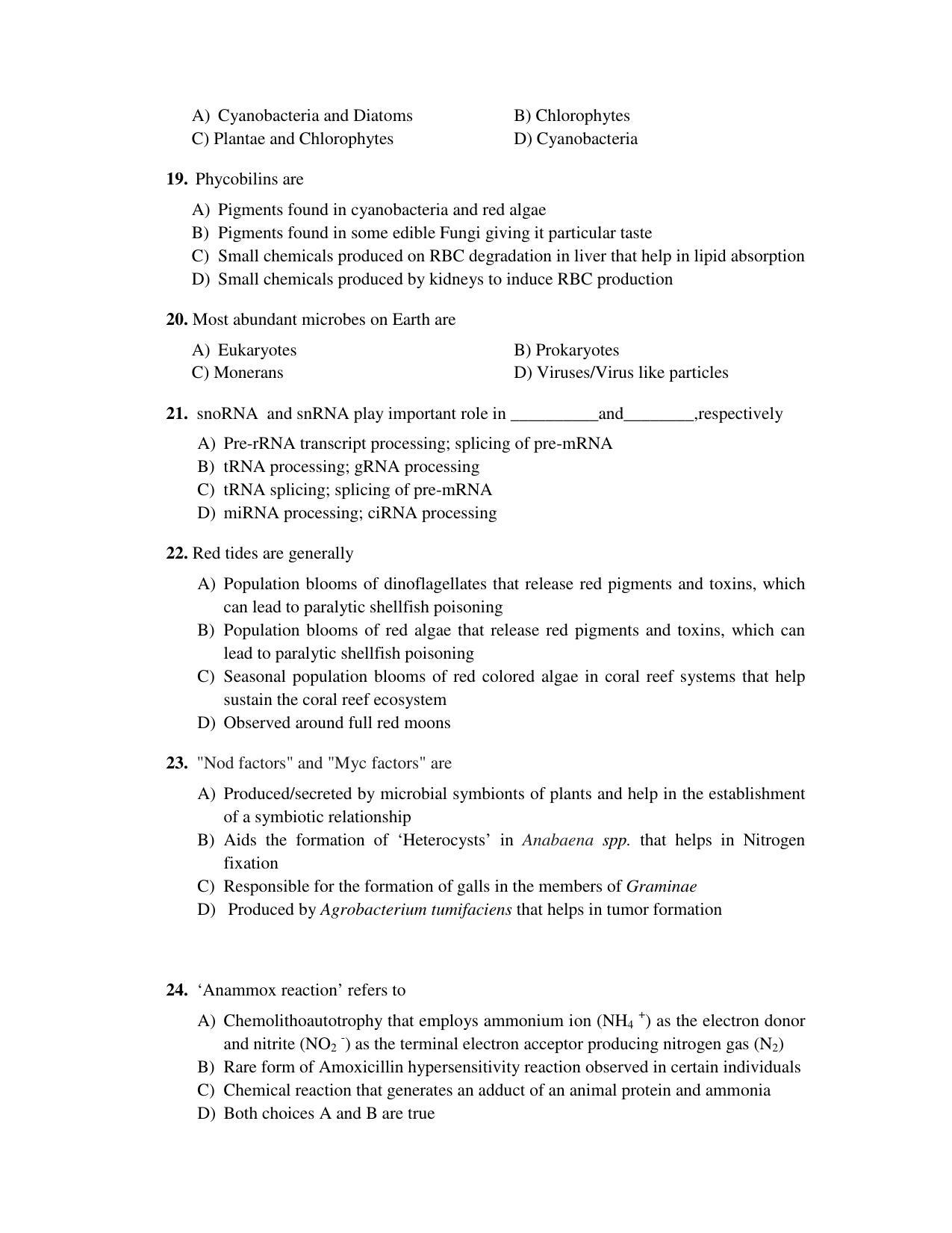 PU CET PG 2017 Question Paper - Page 254