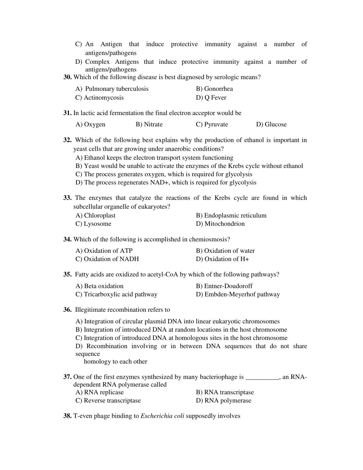 PU CET PG 2017 Question Paper - Page 256