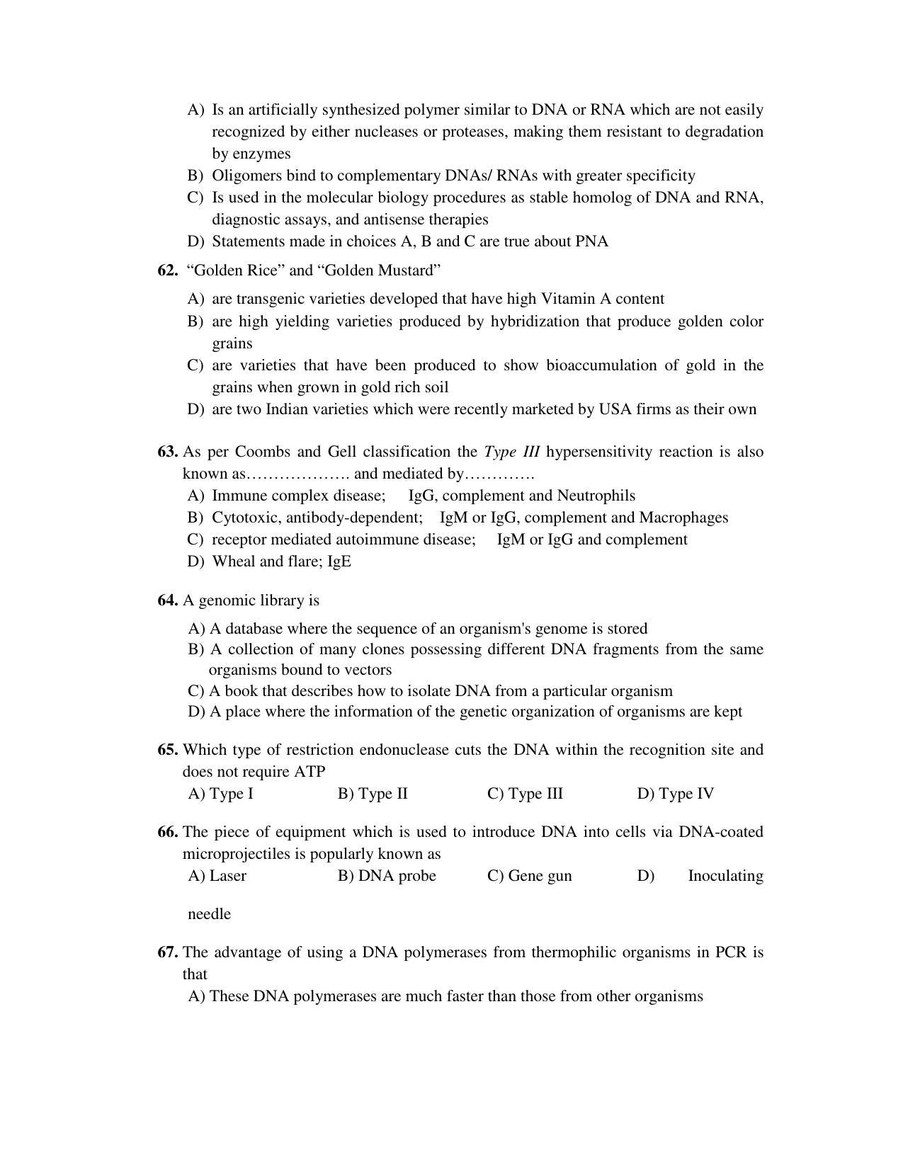 PU CET PG 2017 Question Paper - Page 260