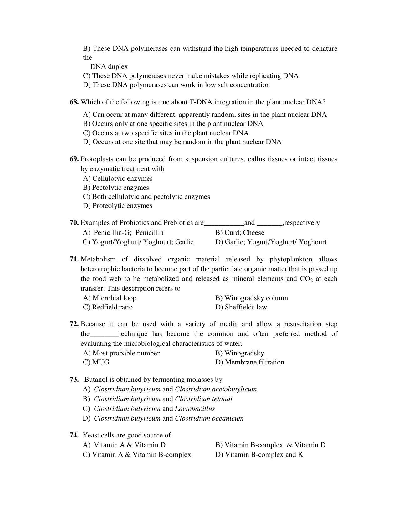 PU CET PG 2017 Question Paper - Page 261