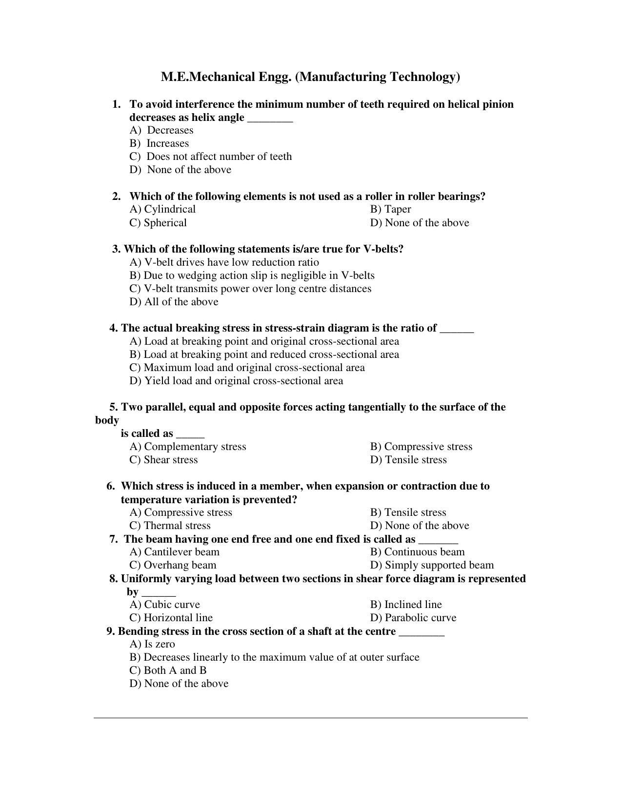 PU CET PG 2017 Question Paper - Page 263