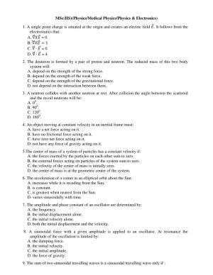 PU CET PG 2017 Question Paper