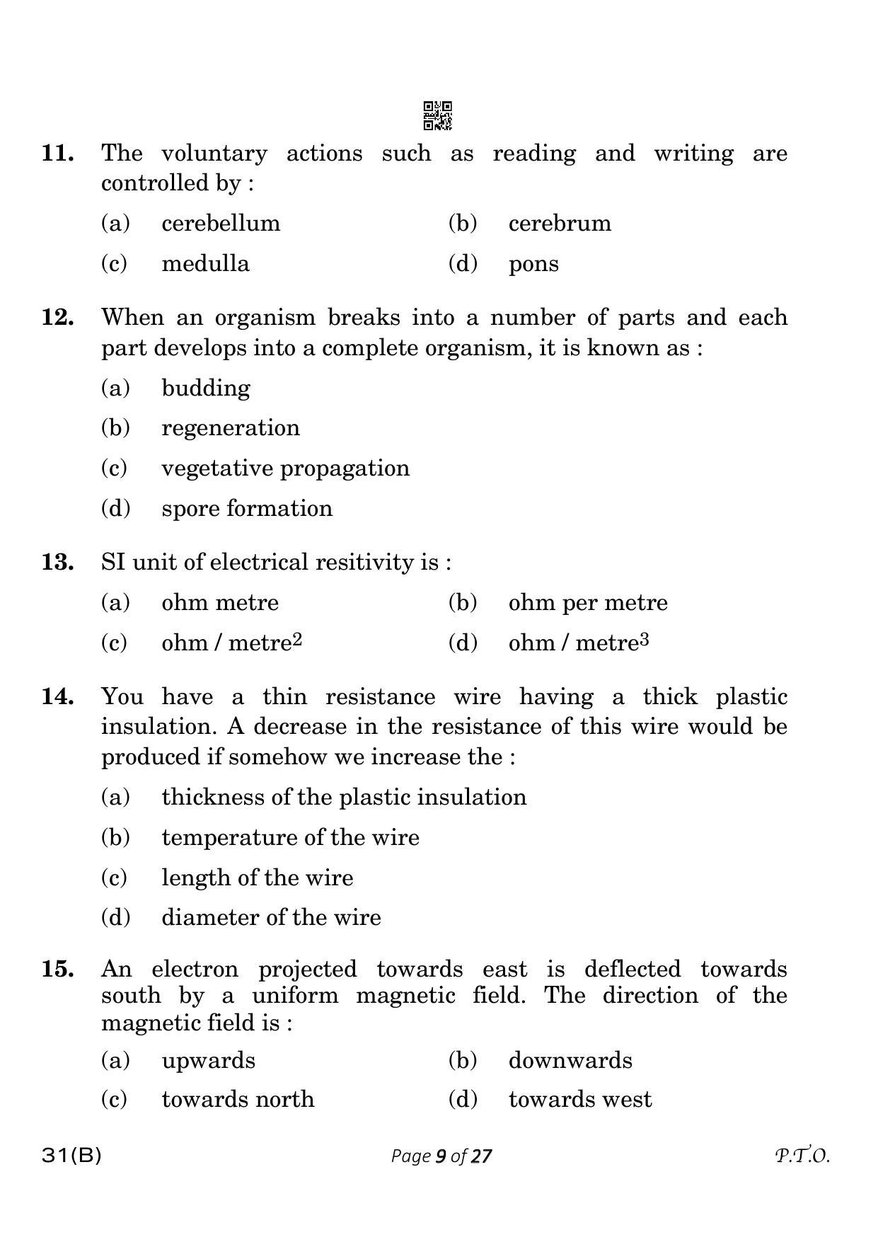 CBSE Class 10 31-B-5 Science for VI 2023 Question Paper - Page 9