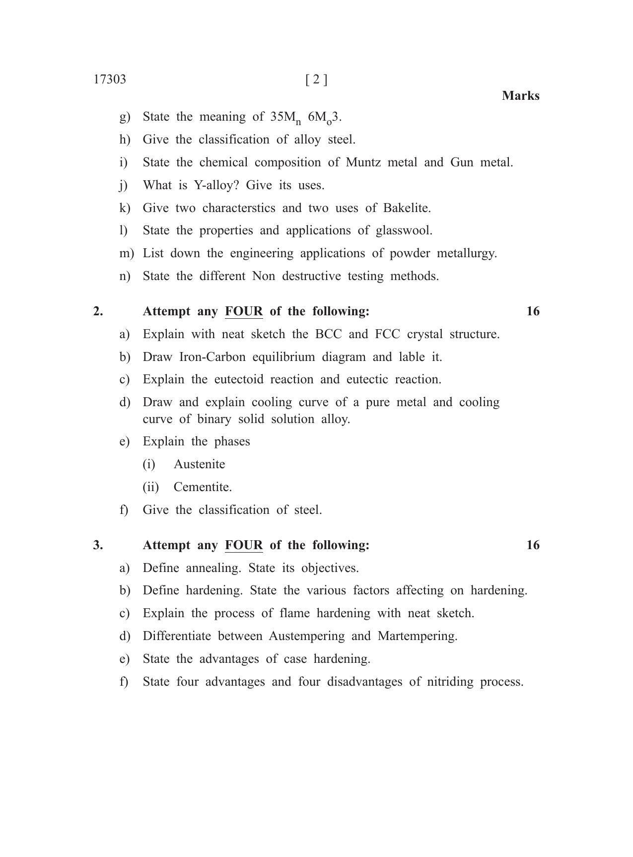 MSBTE Winter Question Paper 2019 - English and Communication Skills - Page 2