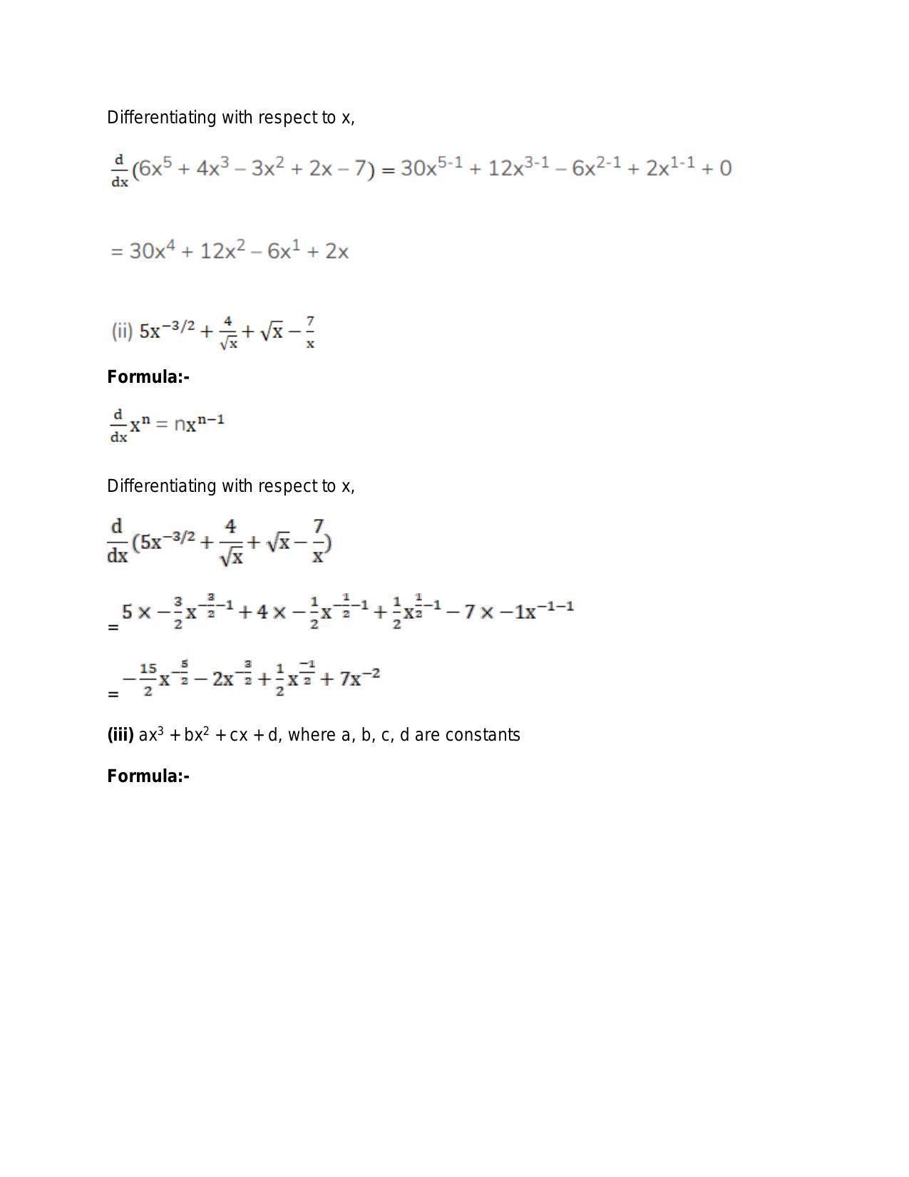 Chapter 28: Differentiation: RS Aggarwal Class 11 Solutions - Page 6