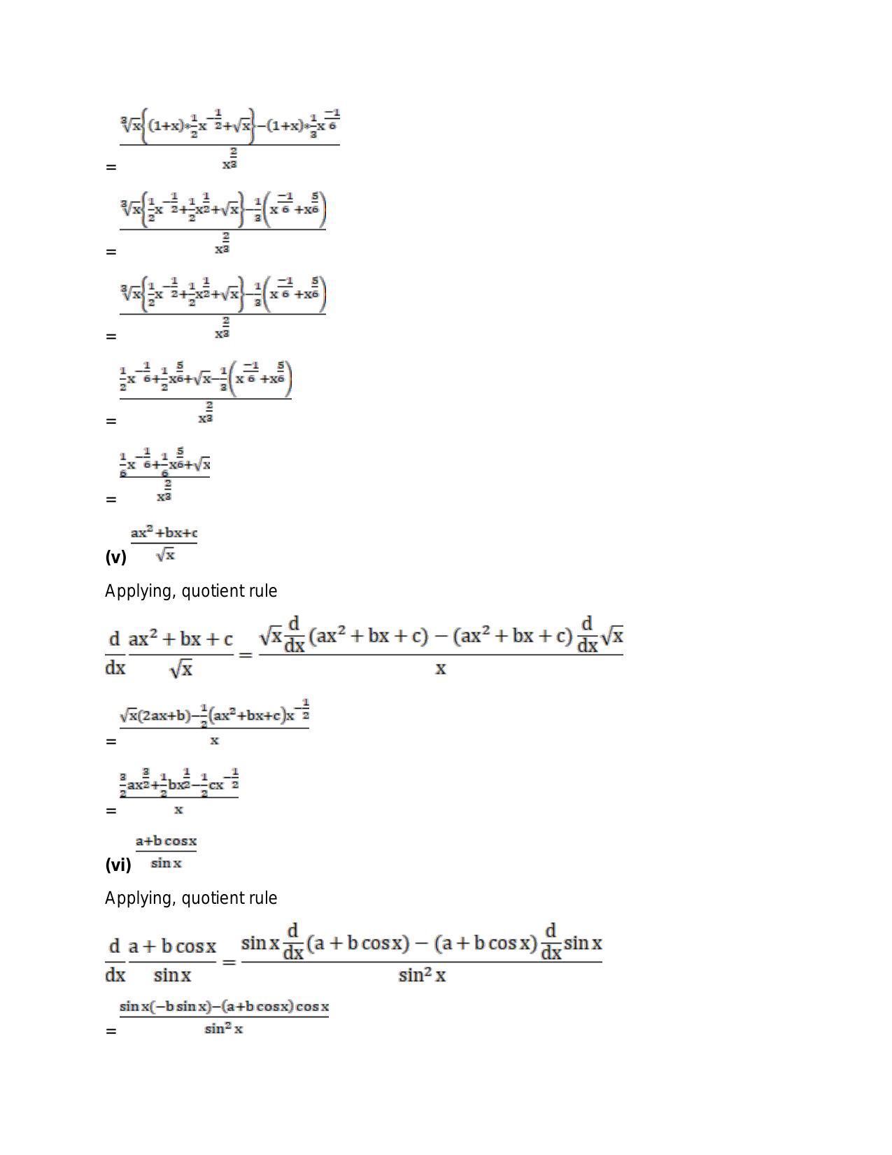 Chapter 28: Differentiation: RS Aggarwal Class 11 Solutions - Page 17