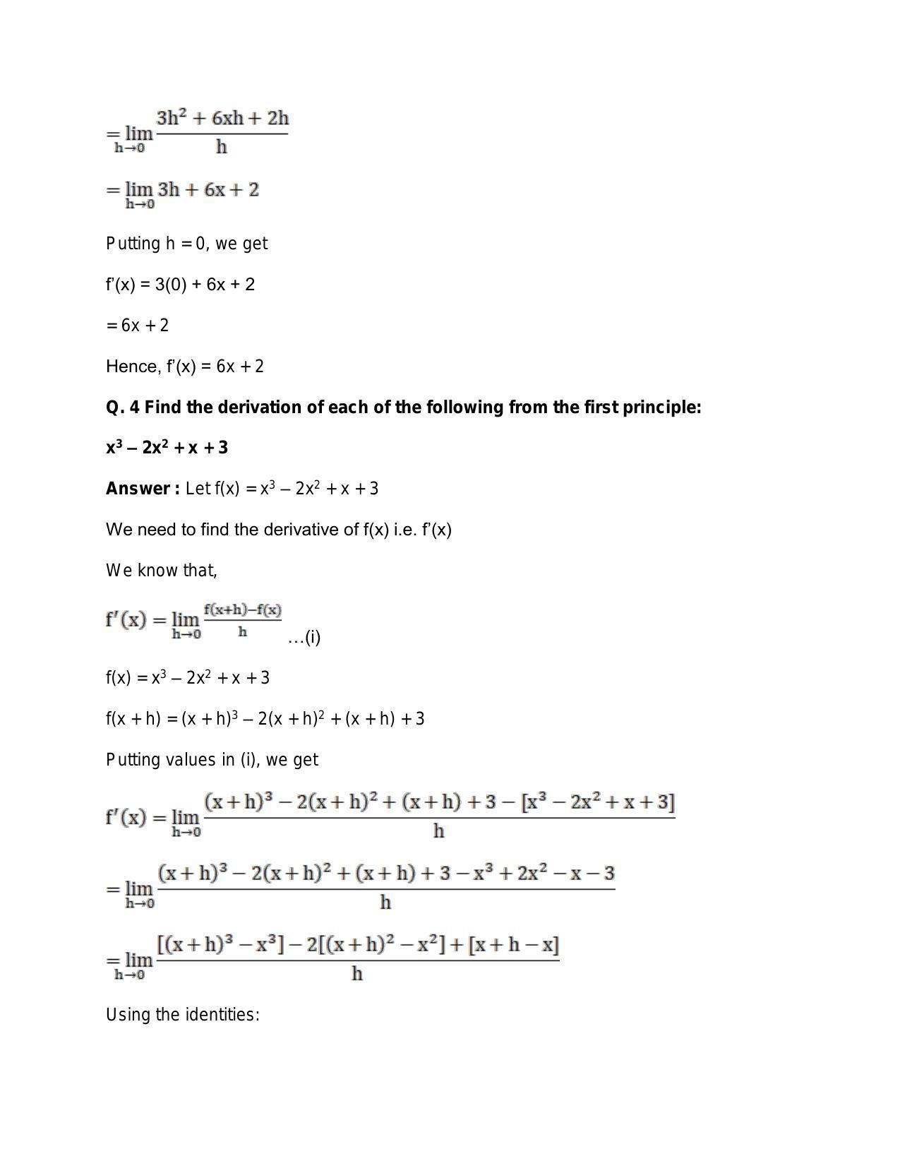 Chapter 28: Differentiation: RS Aggarwal Class 11 Solutions - Page 27