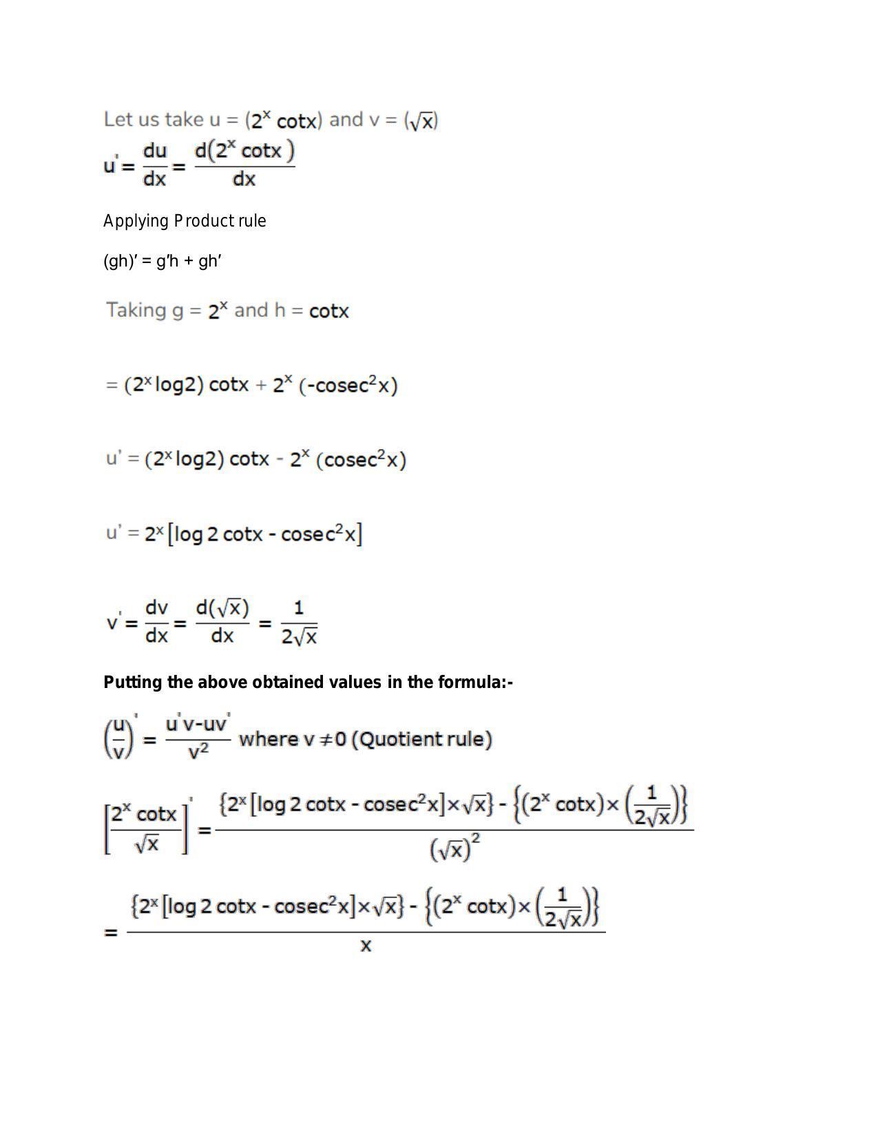Chapter 28: Differentiation: RS Aggarwal Class 11 Solutions - Page 91