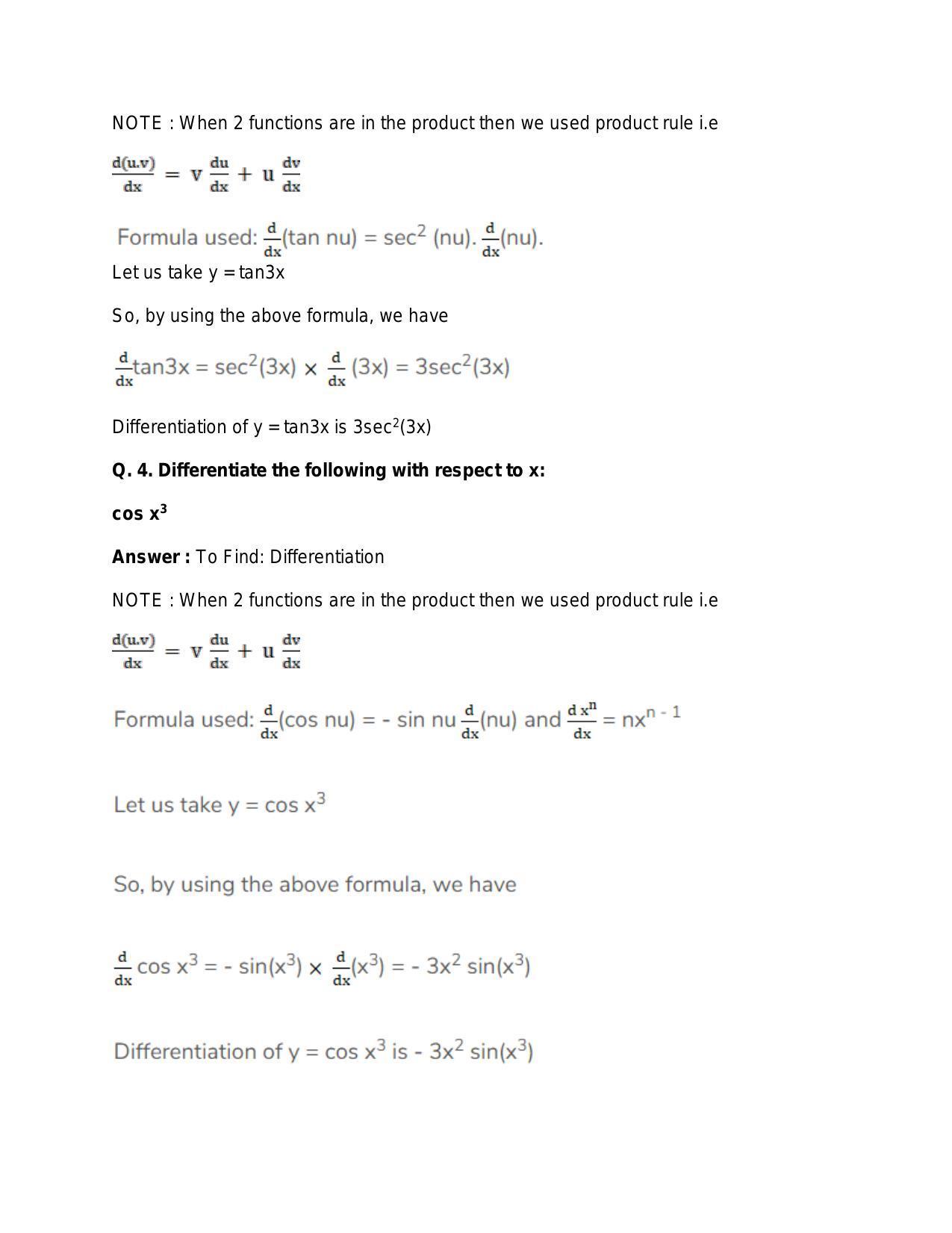 Chapter 28: Differentiation: RS Aggarwal Class 11 Solutions - Page 102