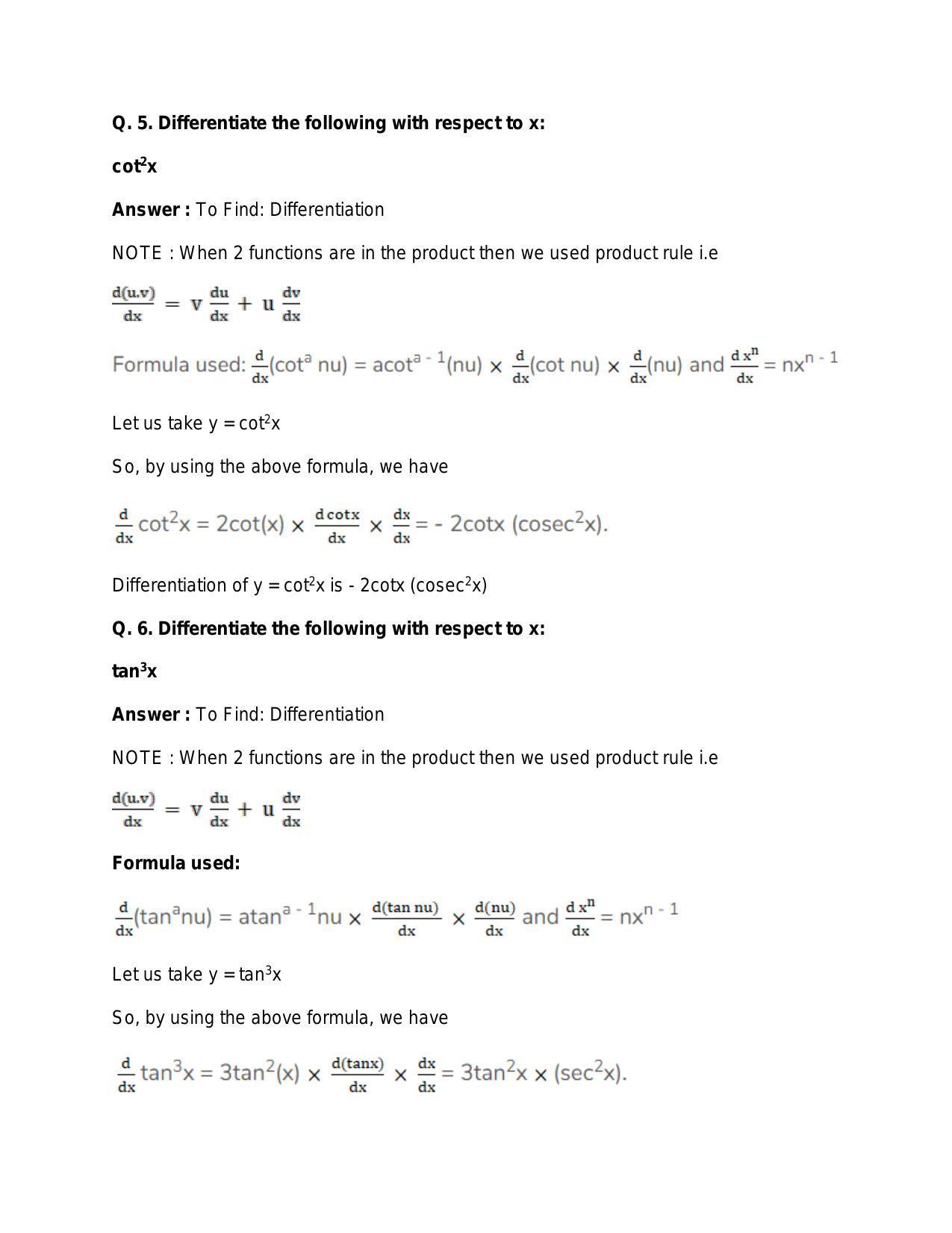 Chapter 28: Differentiation: RS Aggarwal Class 11 Solutions - Page 103