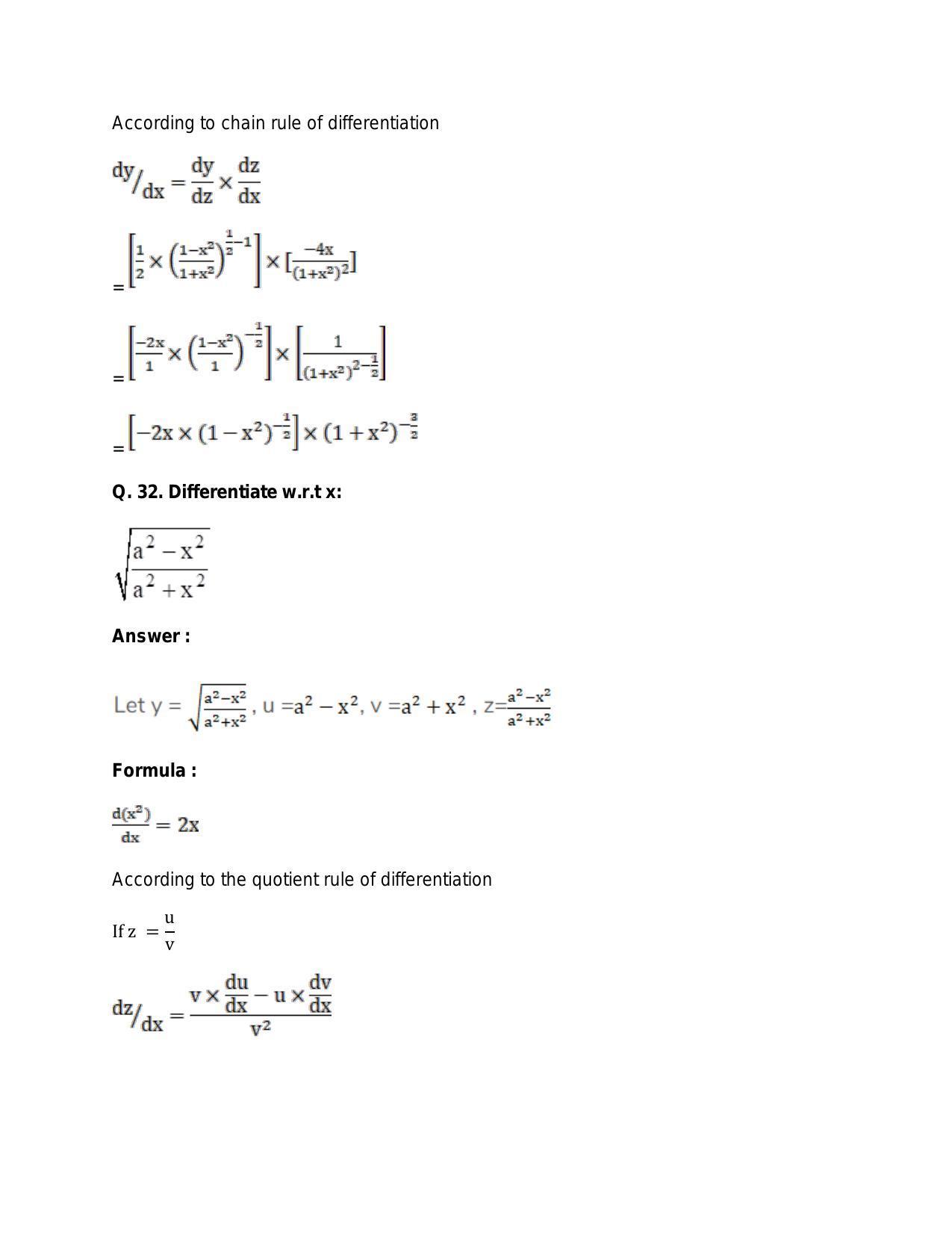 Chapter 28: Differentiation: RS Aggarwal Class 11 Solutions - Page 120