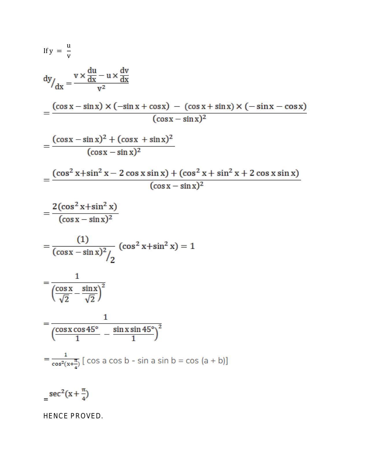 Chapter 28: Differentiation: RS Aggarwal Class 11 Solutions - Page 131