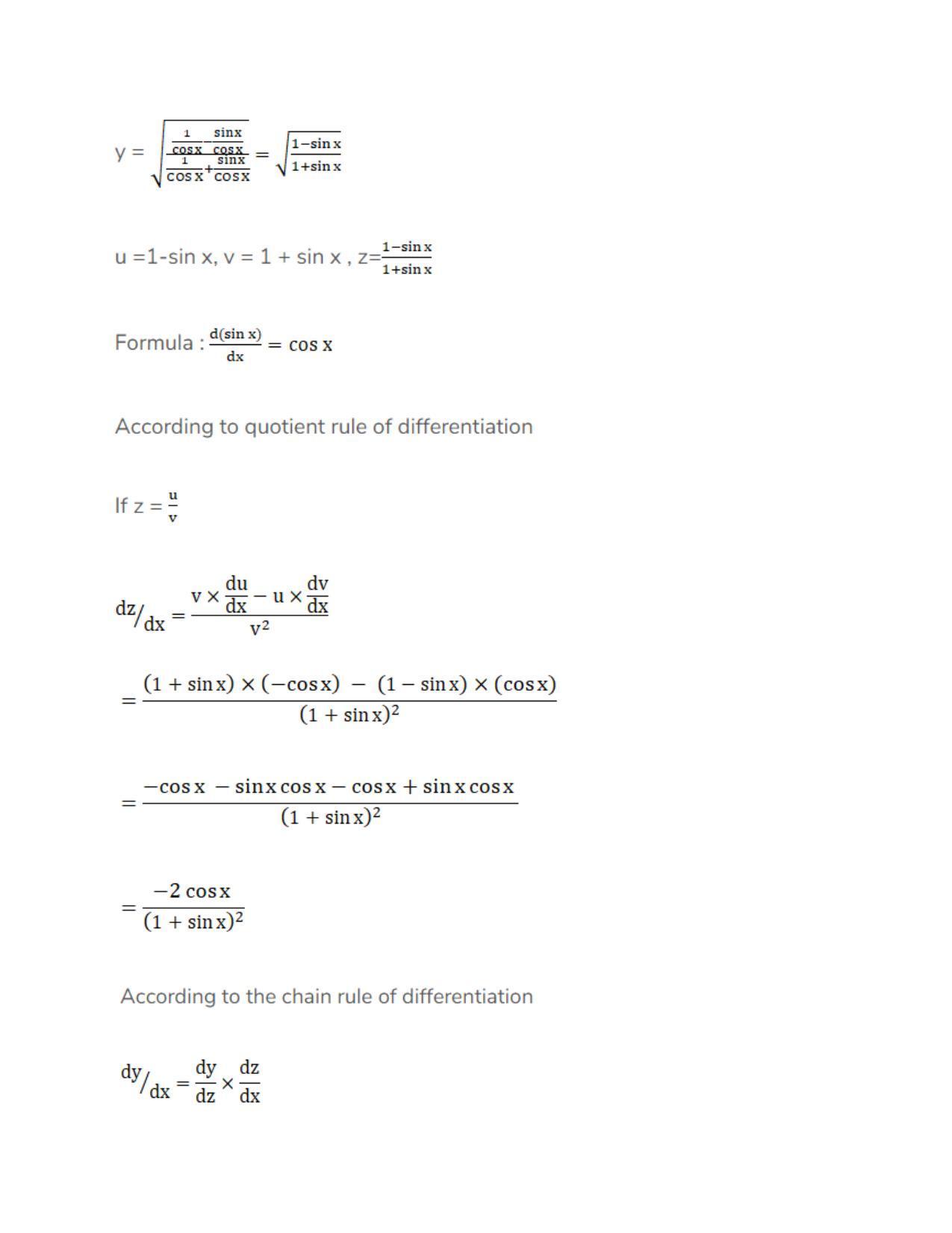 Chapter 28: Differentiation: RS Aggarwal Class 11 Solutions - Page 134