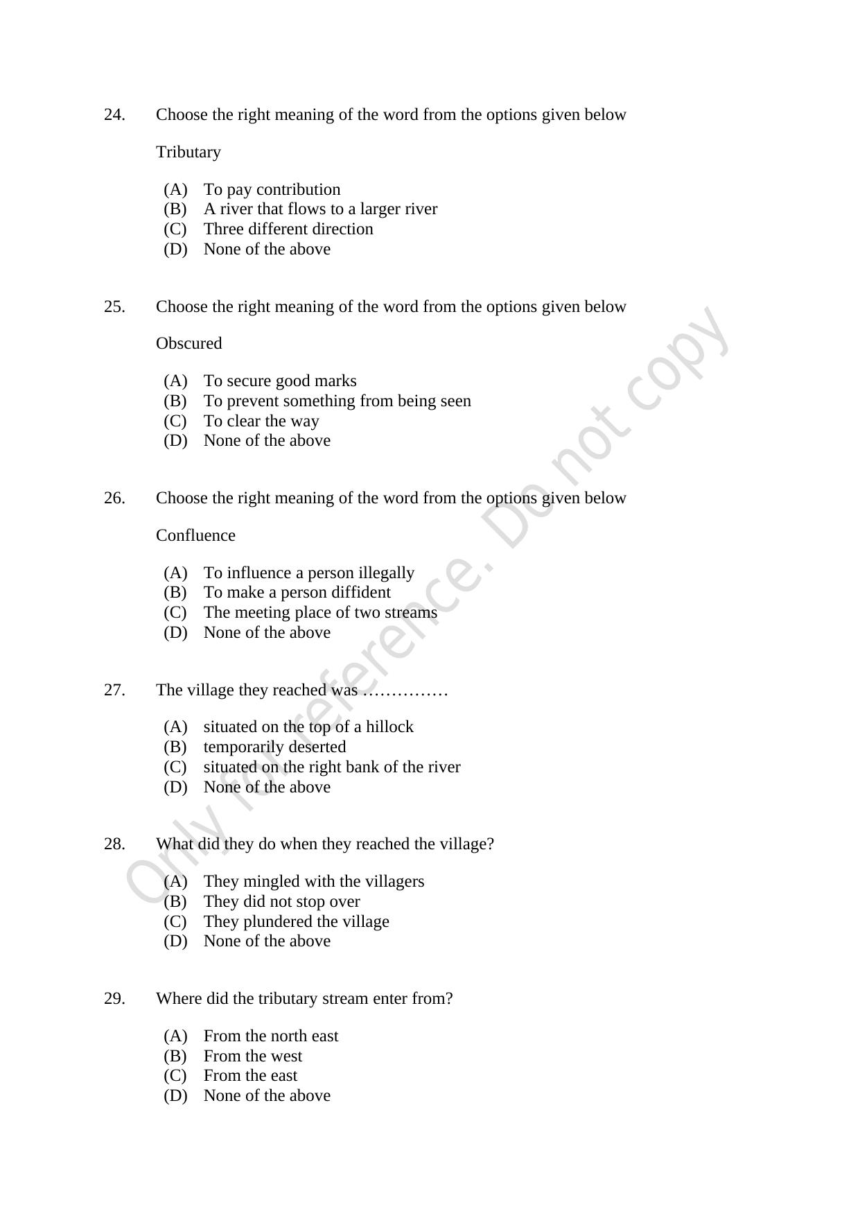 CUSAT CAT 2021 IP IPR (Ph.D) Question Paper - Page 8