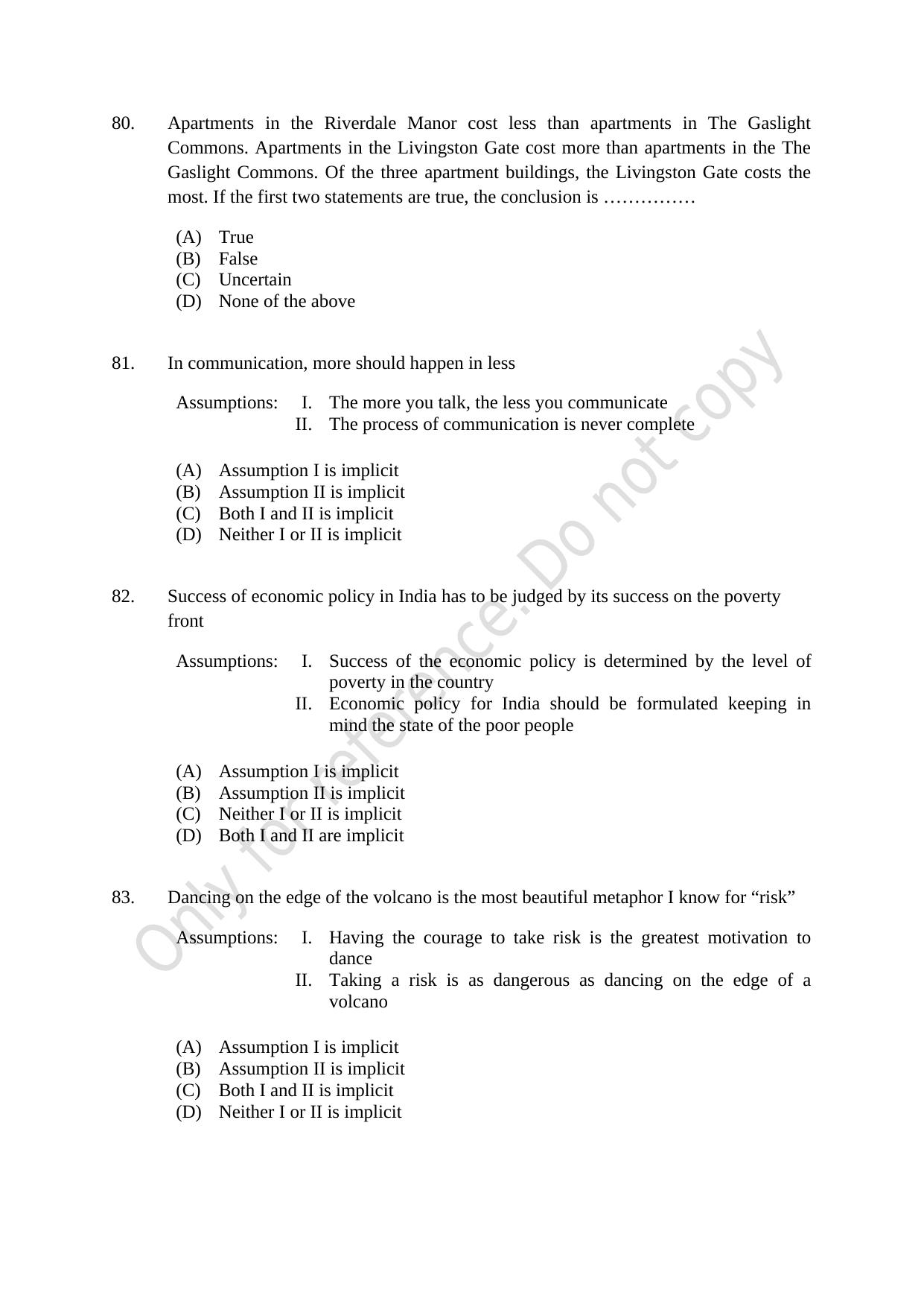 CUSAT CAT 2021 IP IPR (Ph.D) Question Paper - Page 20