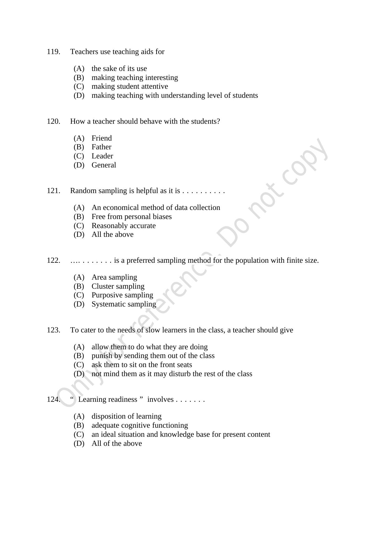 CUSAT CAT 2021 IP IPR (Ph.D) Question Paper - Page 29