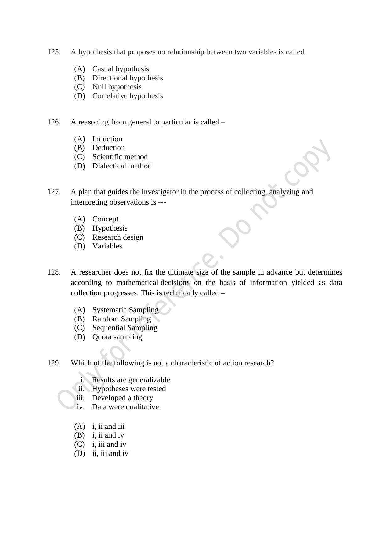 CUSAT CAT 2021 IP IPR (Ph.D) Question Paper - Page 30