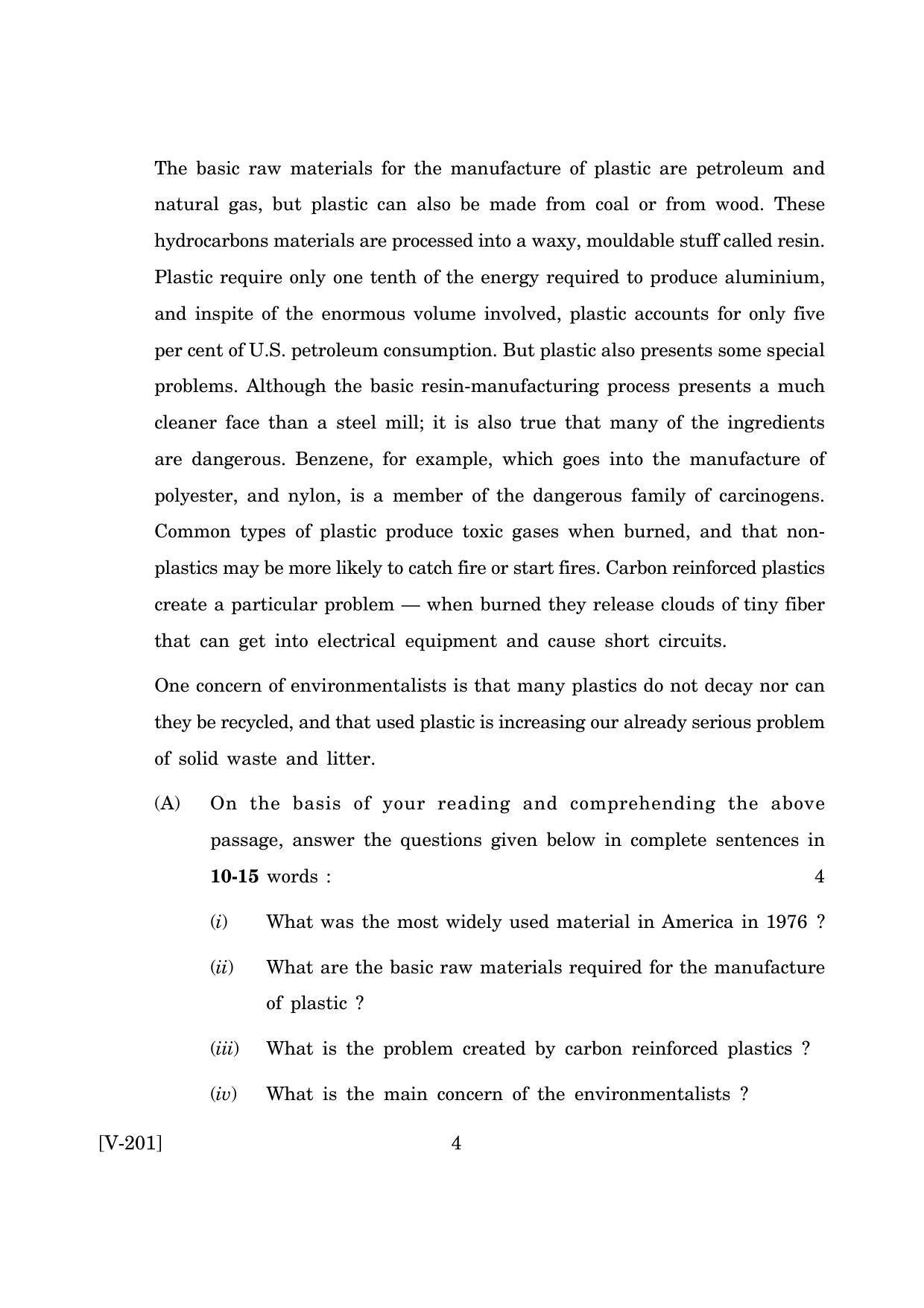 Goa Board Class 12 English Communication Skills  2019 (March 2019) Question Paper - Page 4