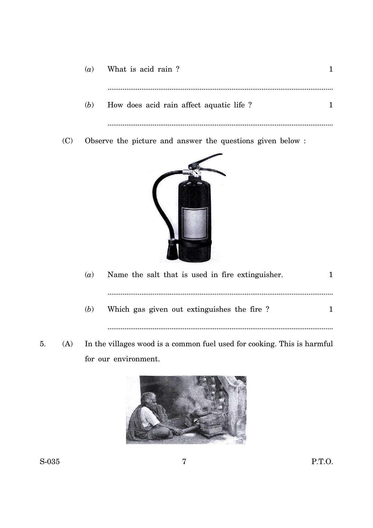 Goa Board Class 10 General Science Cwsn E English (March 2019) Question Paper - Page 7