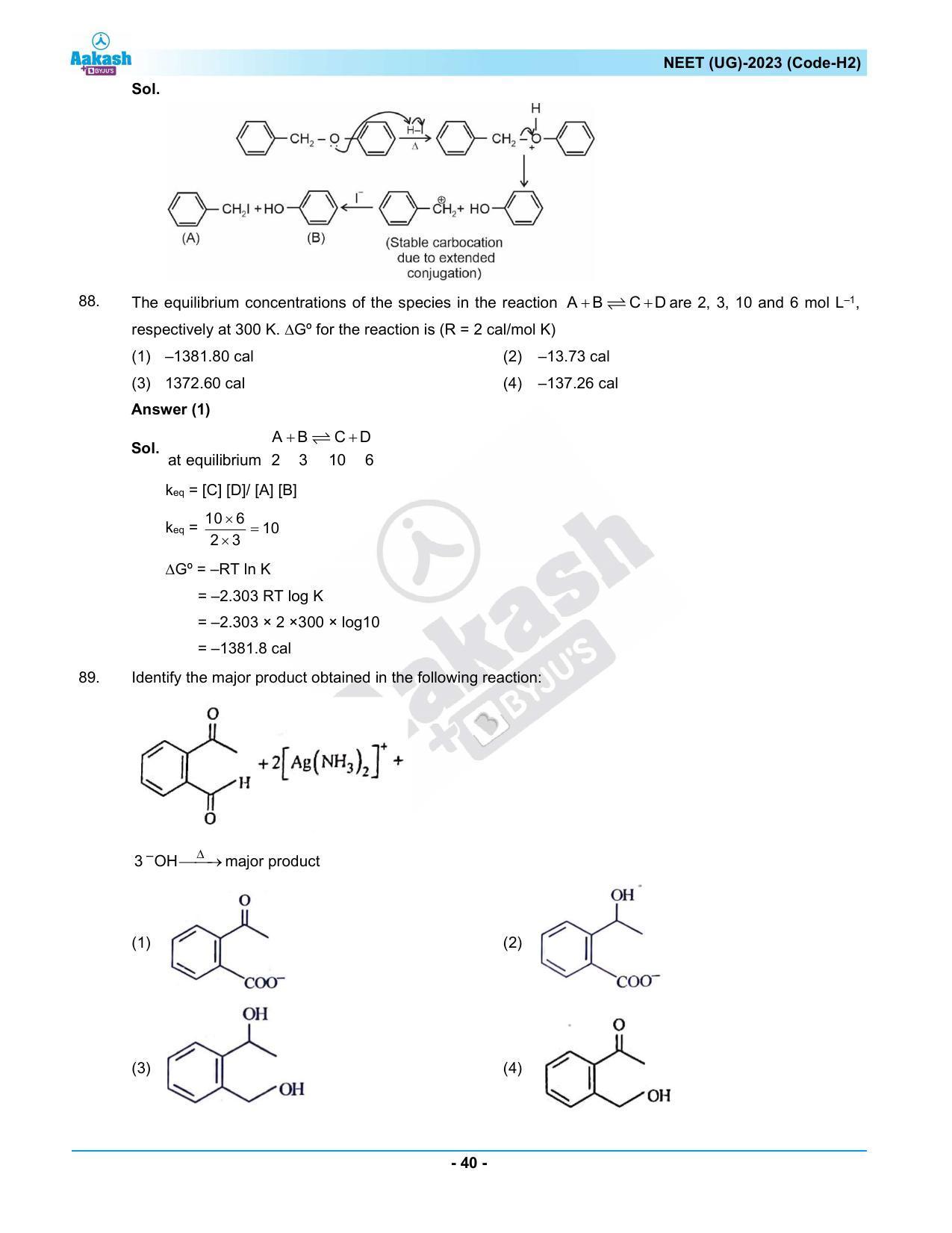 NEET 2023 Question Paper H2 - Page 40