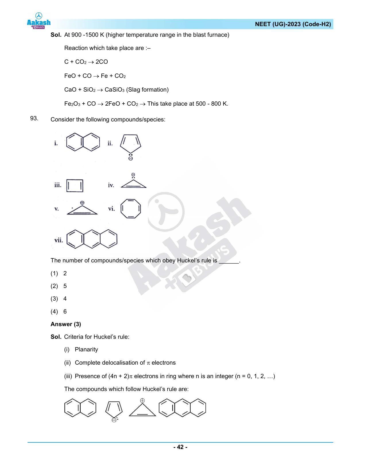 NEET 2023 Question Paper H2 - Page 42