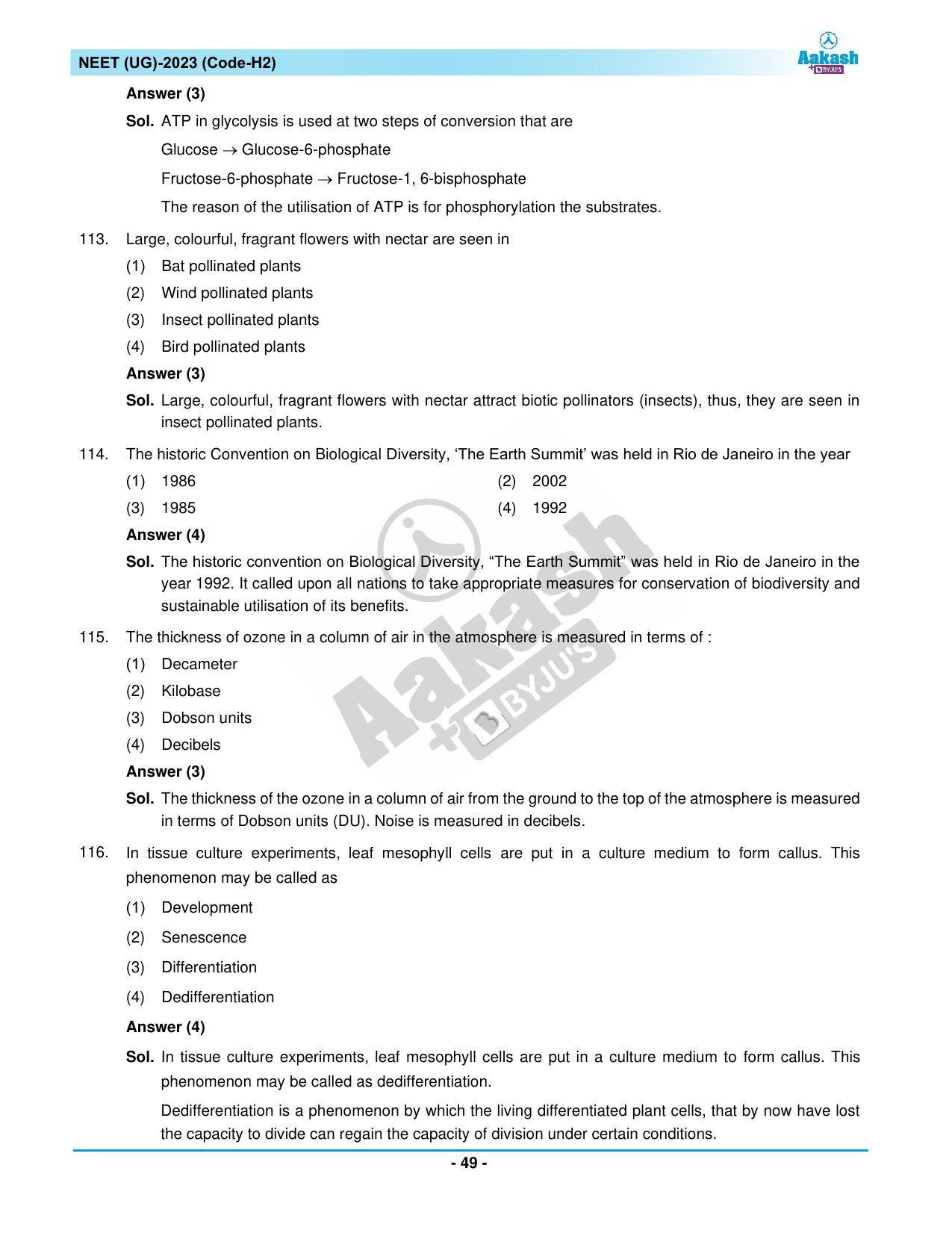 NEET 2023 Question Paper H2 - Page 49