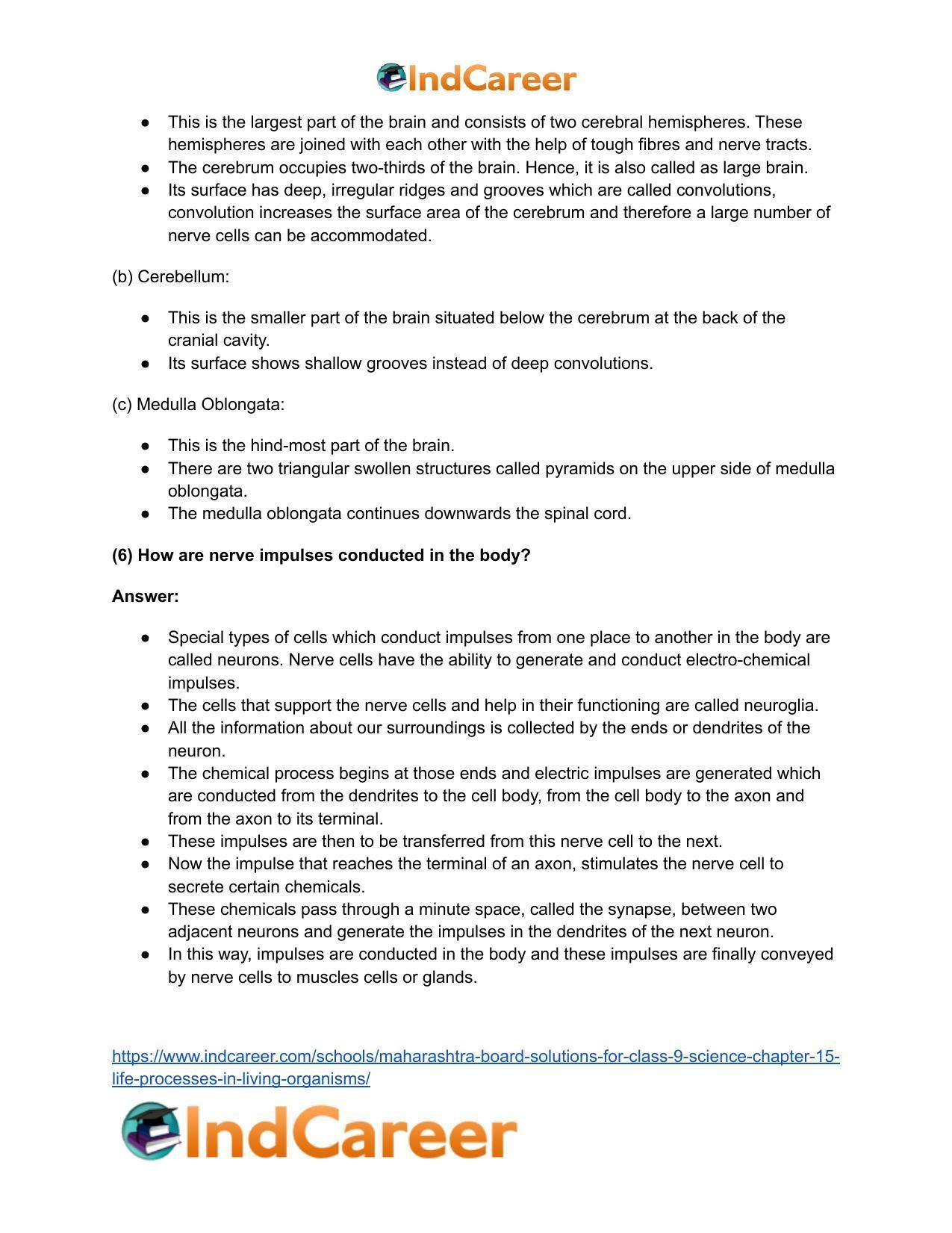 Maharashtra Board Solutions for Class 9- Science: Chapter 15- Life Processes in Living Organisms - Page 60